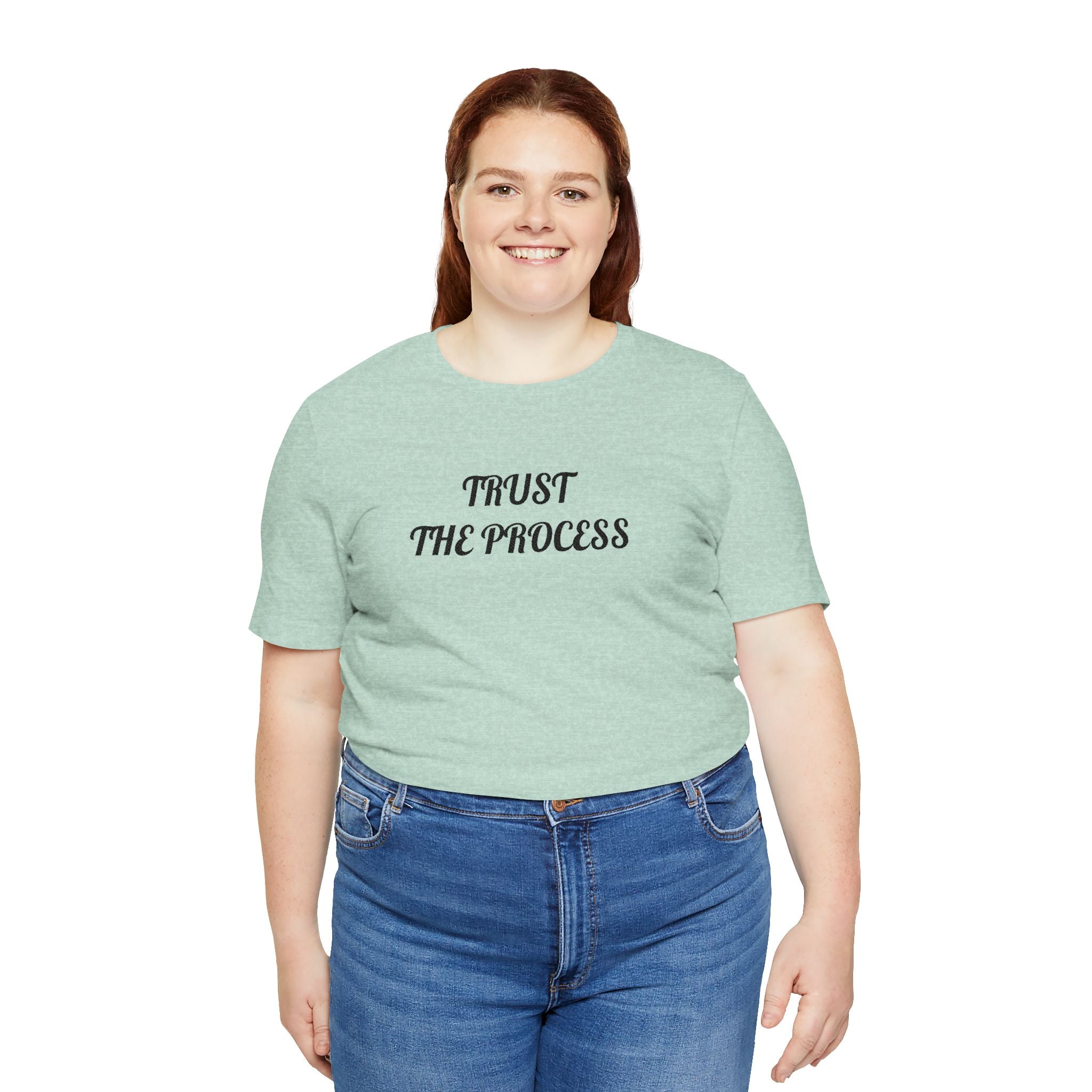 Trust the Process Tee — Inspirational Motivational White T‑Shirt