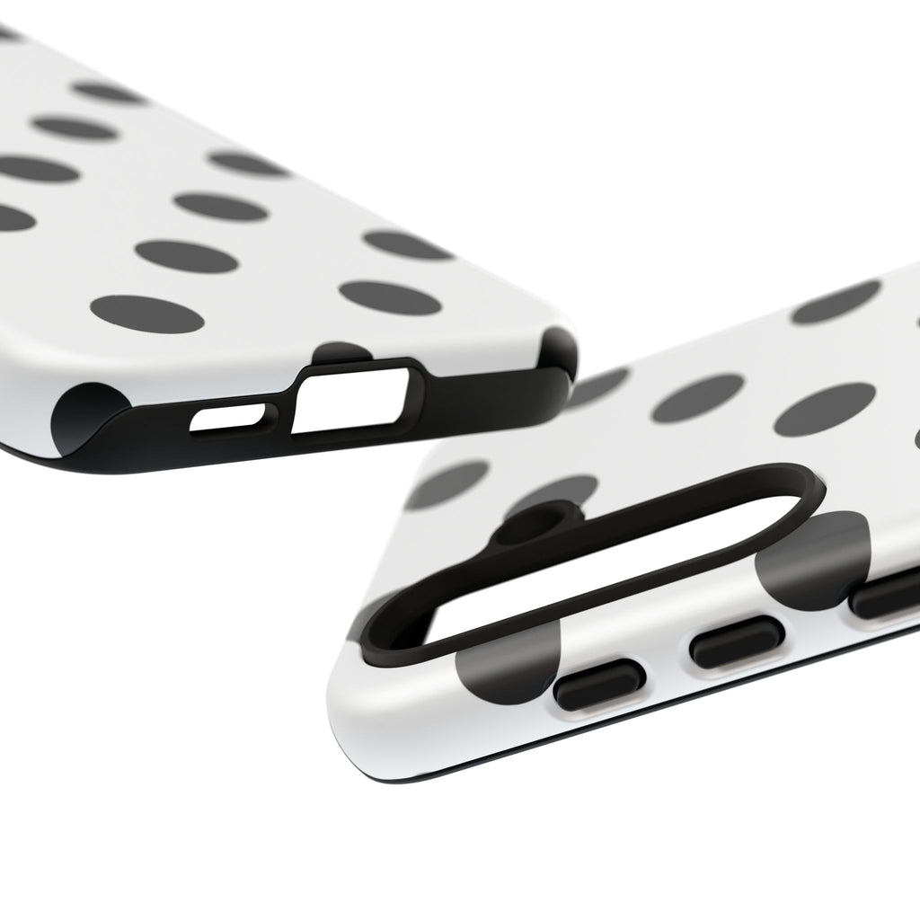 Black Polka Dot Tough Phone Case
