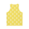 Yellow Polka Dot Tank Top — Bright Retro Summer All-Over Print