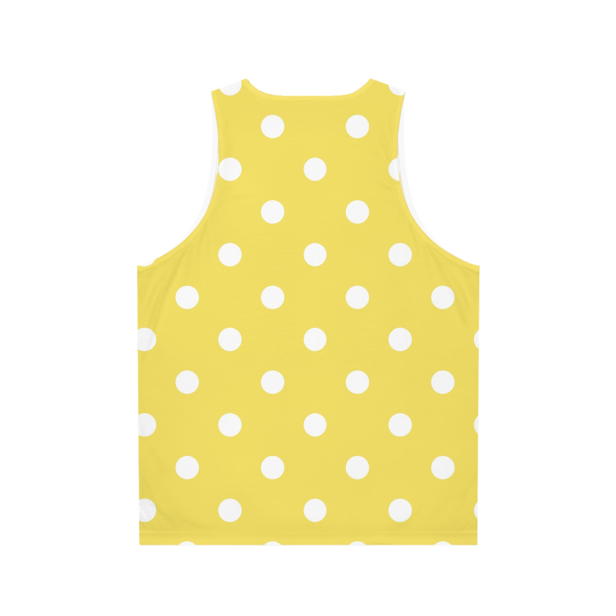 Yellow Polka Dot Tank Top — Bright Retro Summer All-Over Print