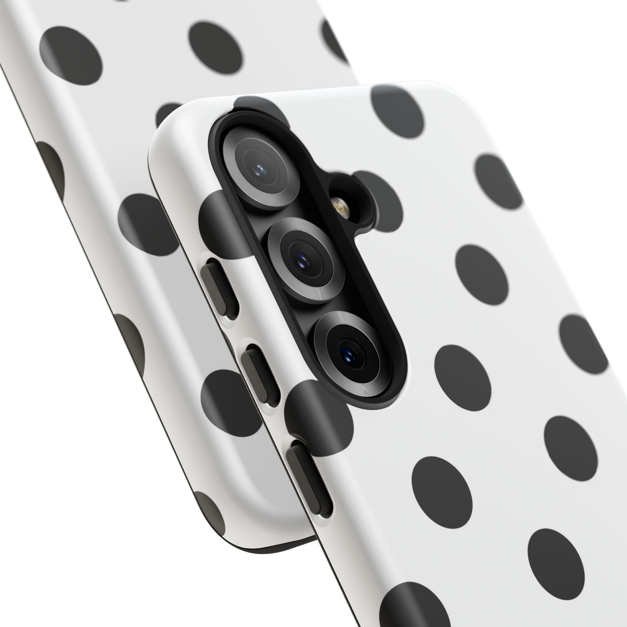 Black Polka Dot Tough Phone Case