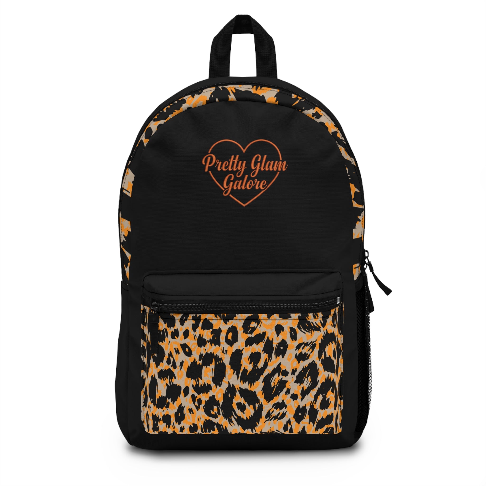 Leopard Print "Pretty Glam Galore" Backpack - Trendy Fashion School Bag