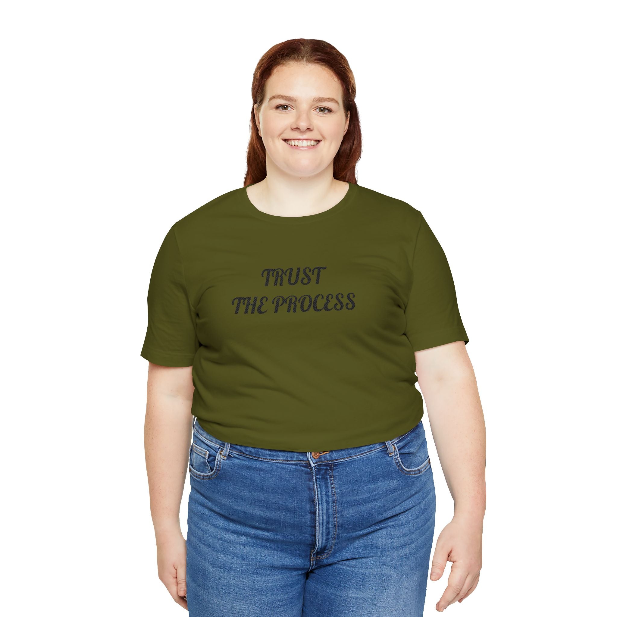 Trust the Process Tee — Inspirational Motivational White T‑Shirt