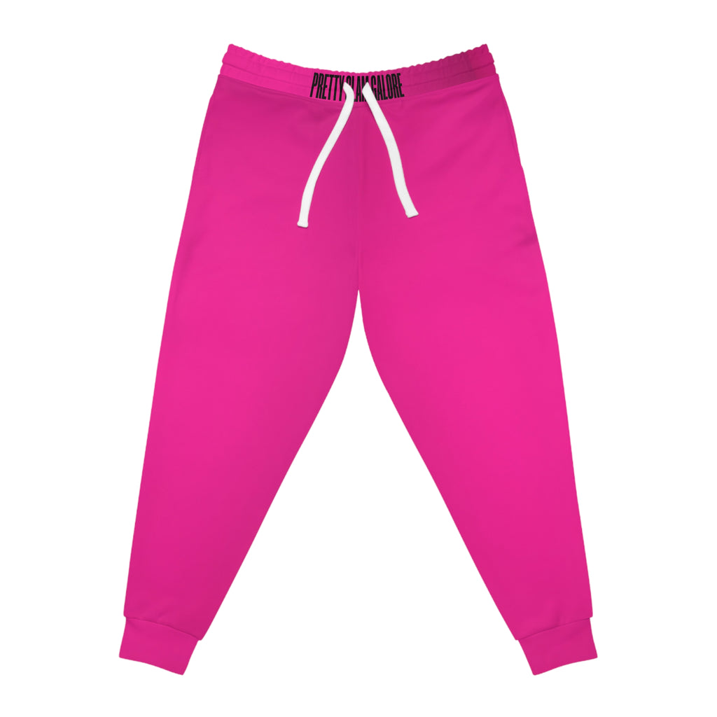 Hot Pink Athletic Joggers — Women's Bold Everyday Sweatpants
