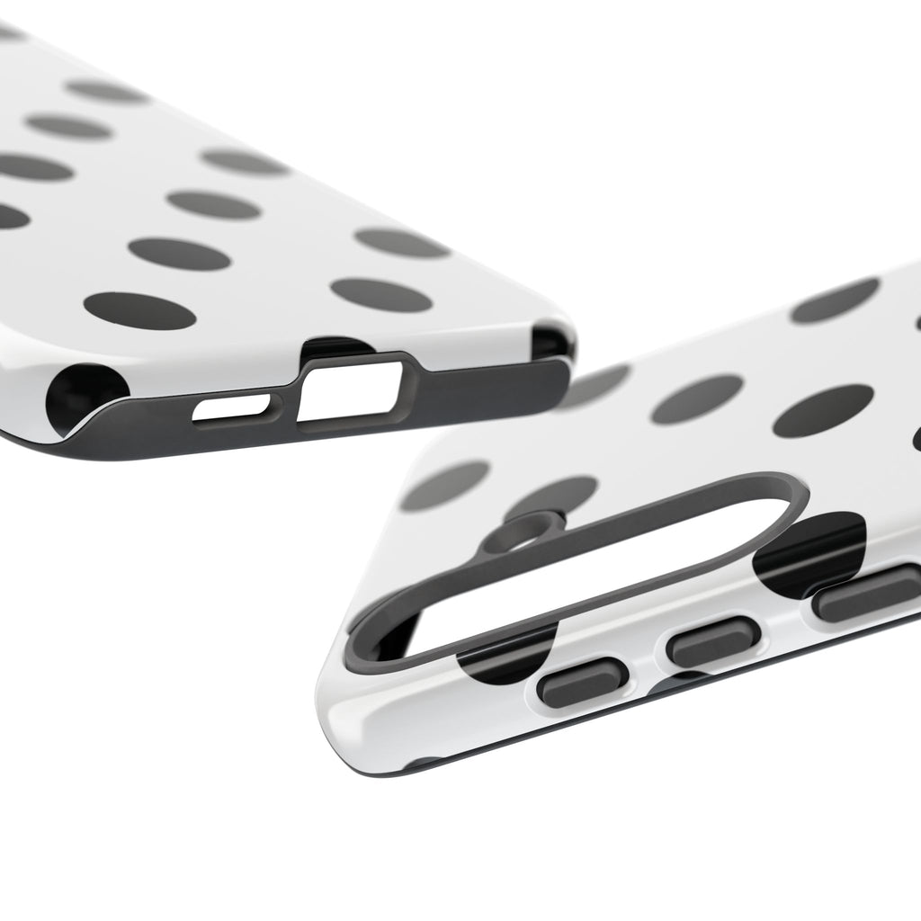 Black Polka Dot Tough Phone Case