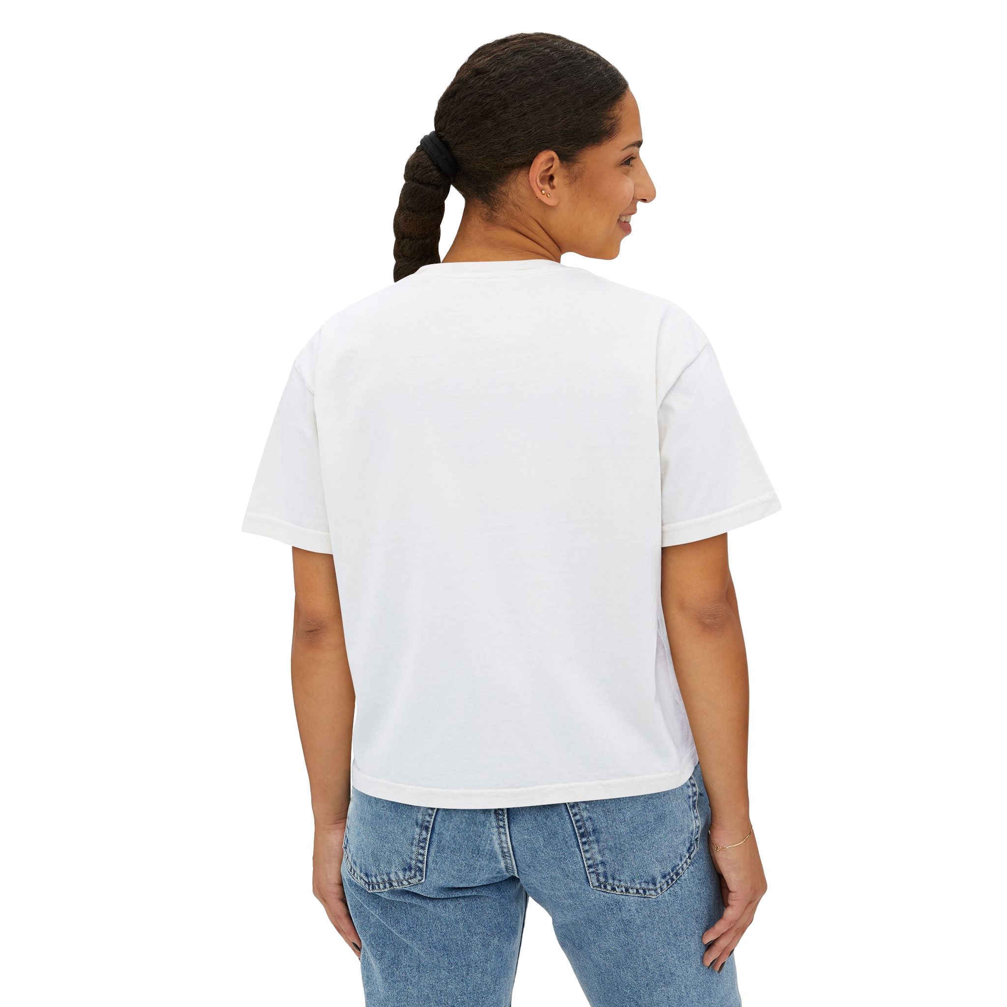 Afro Art Pop Women's Boxy Tee — Empowerment Graphic Tee