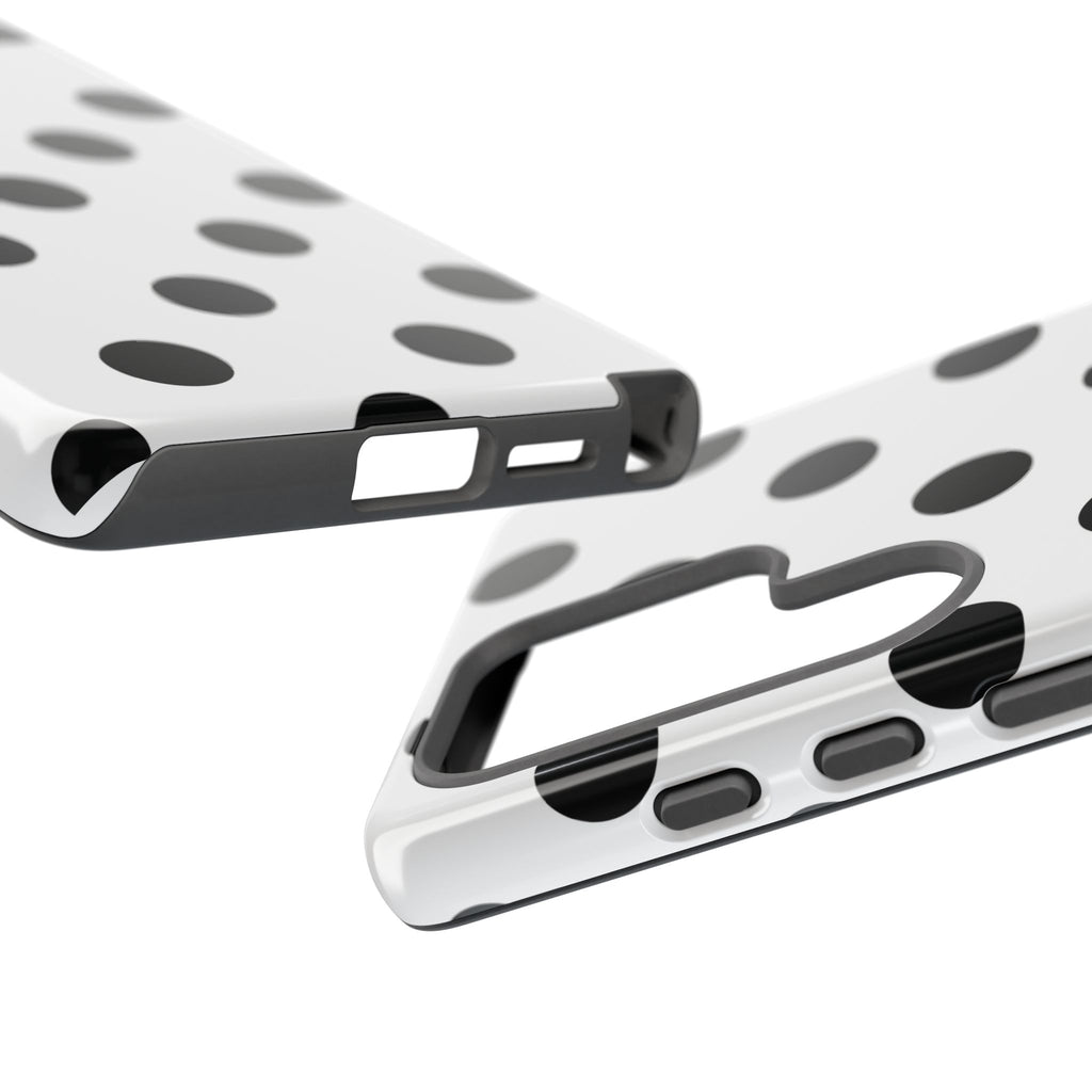 Black Polka Dot Tough Phone Case