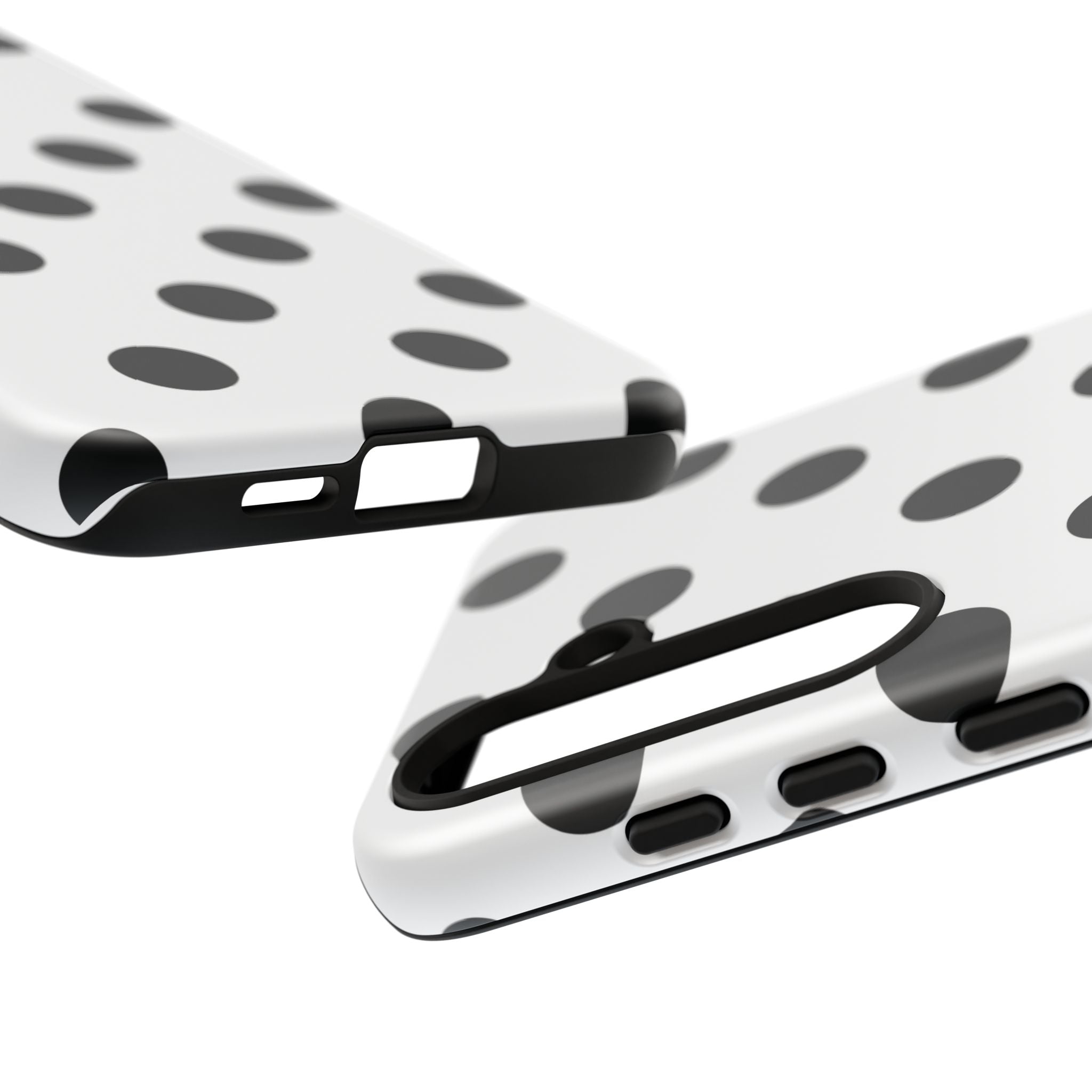 Black Polka Dot Tough Phone Case