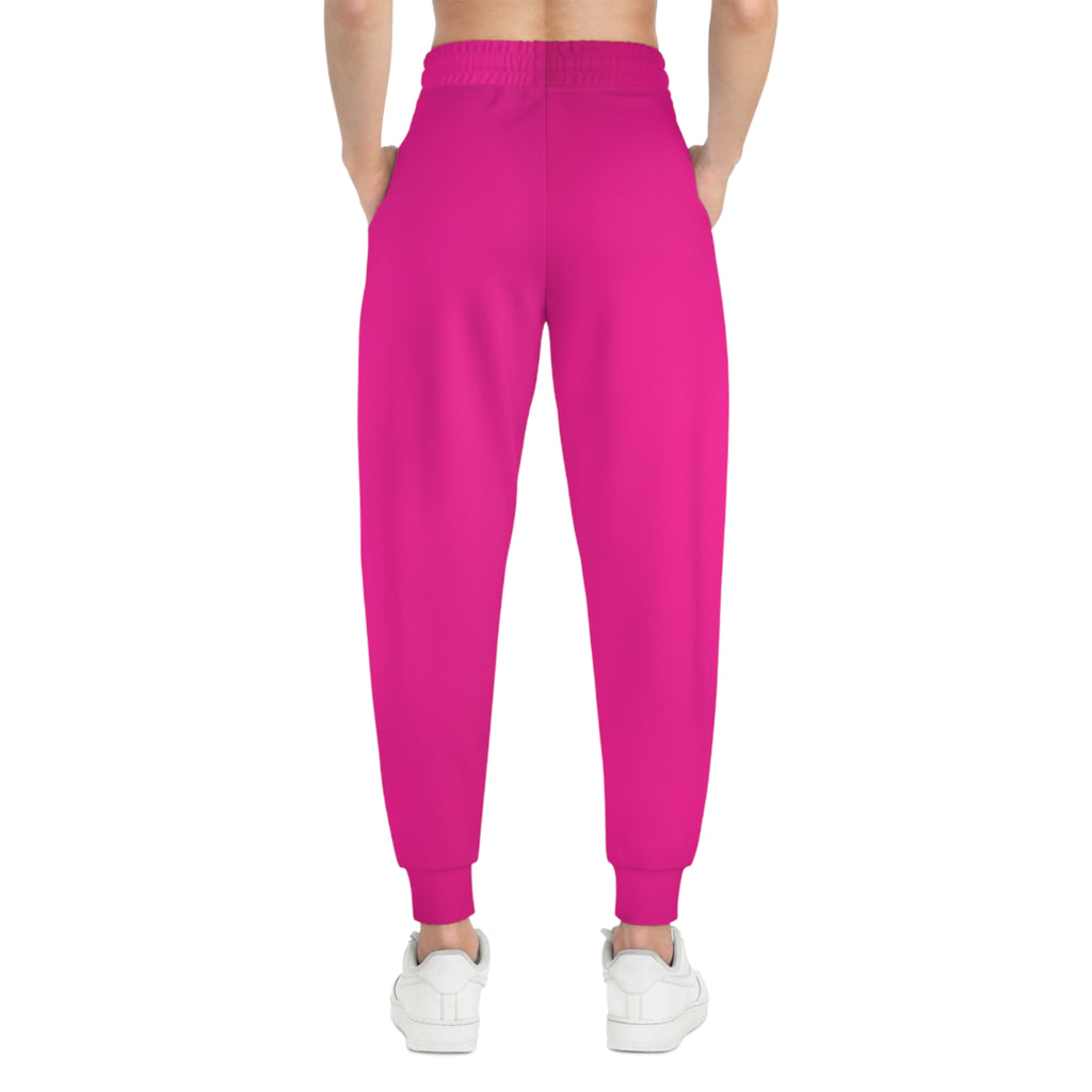 Hot Pink Athletic Joggers — Women's Bold Everyday Sweatpants