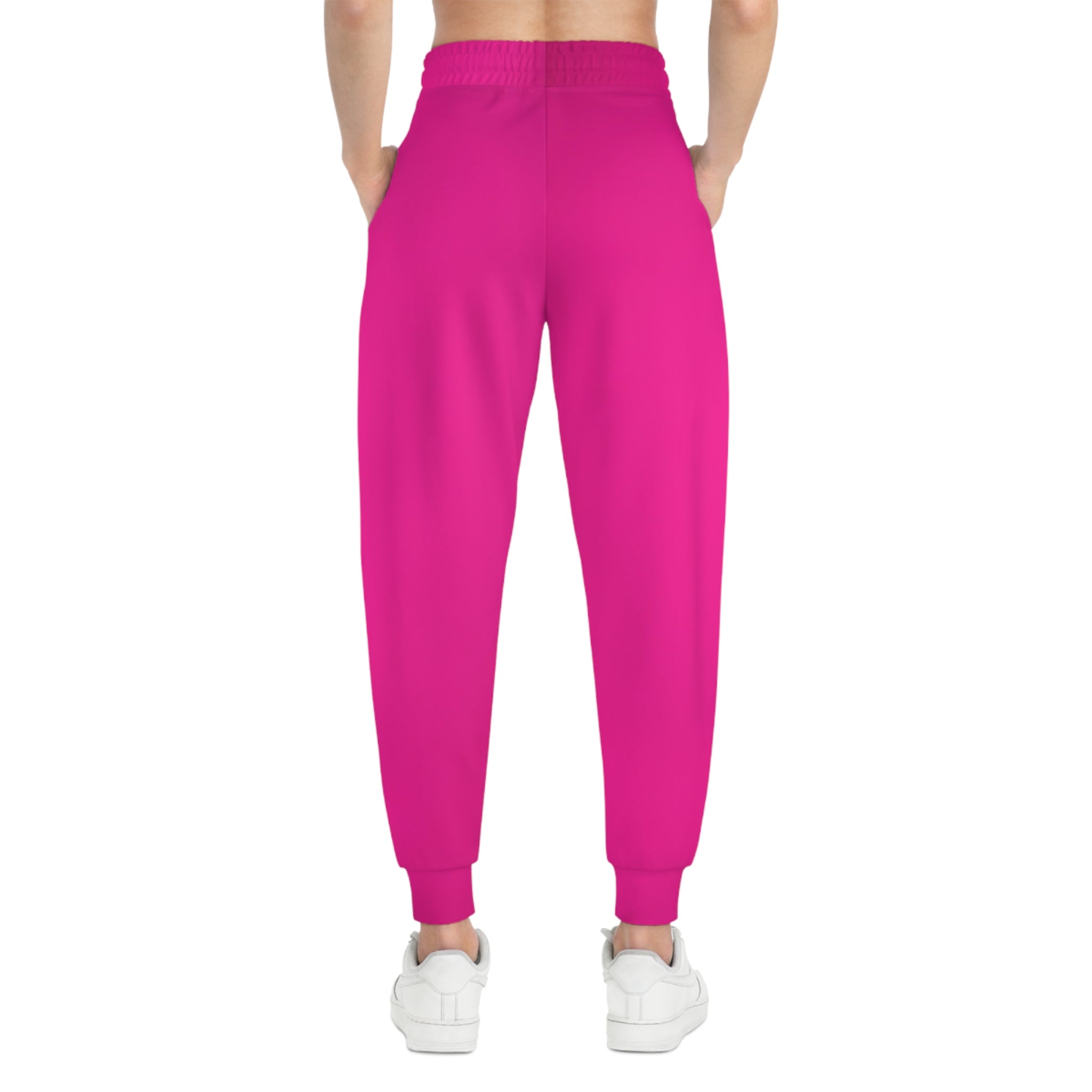 Hot Pink Athletic Joggers — Women's Bold Everyday Sweatpants