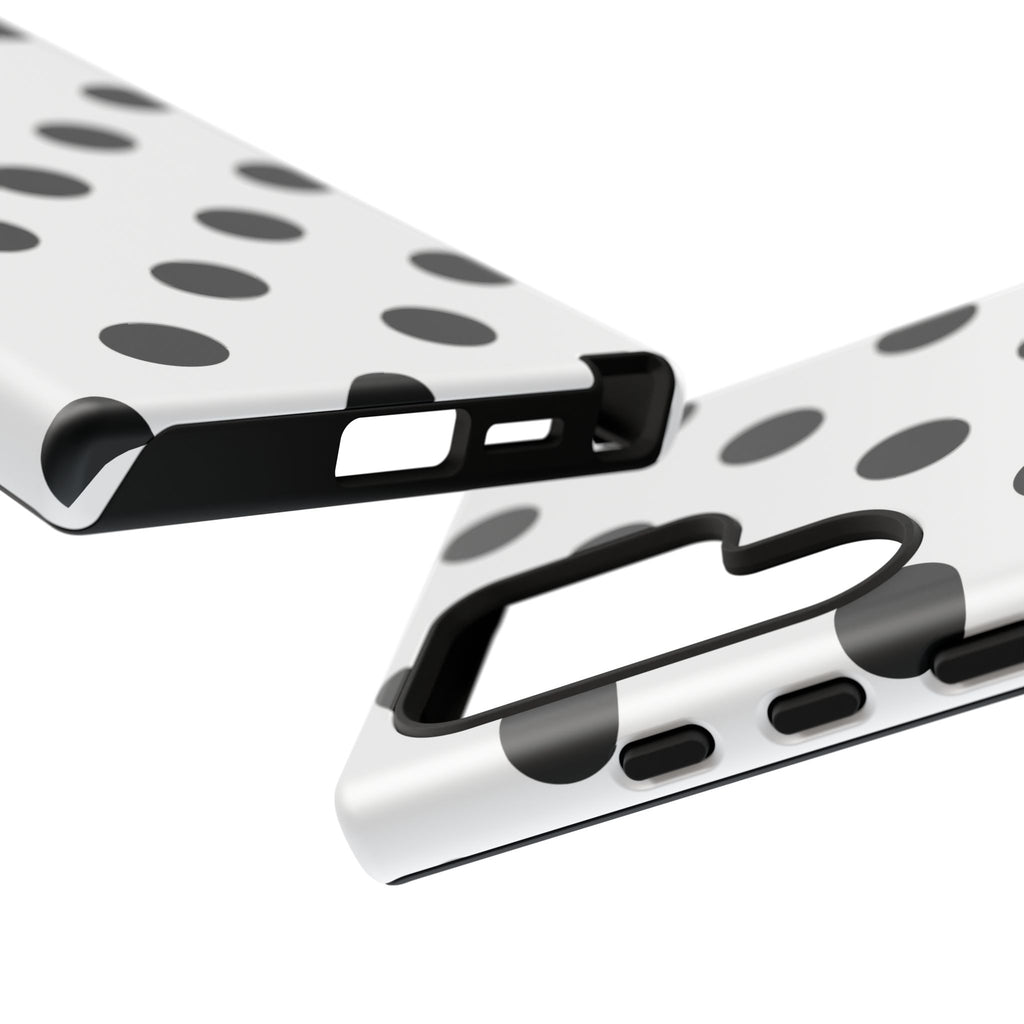 Black Polka Dot Tough Phone Case