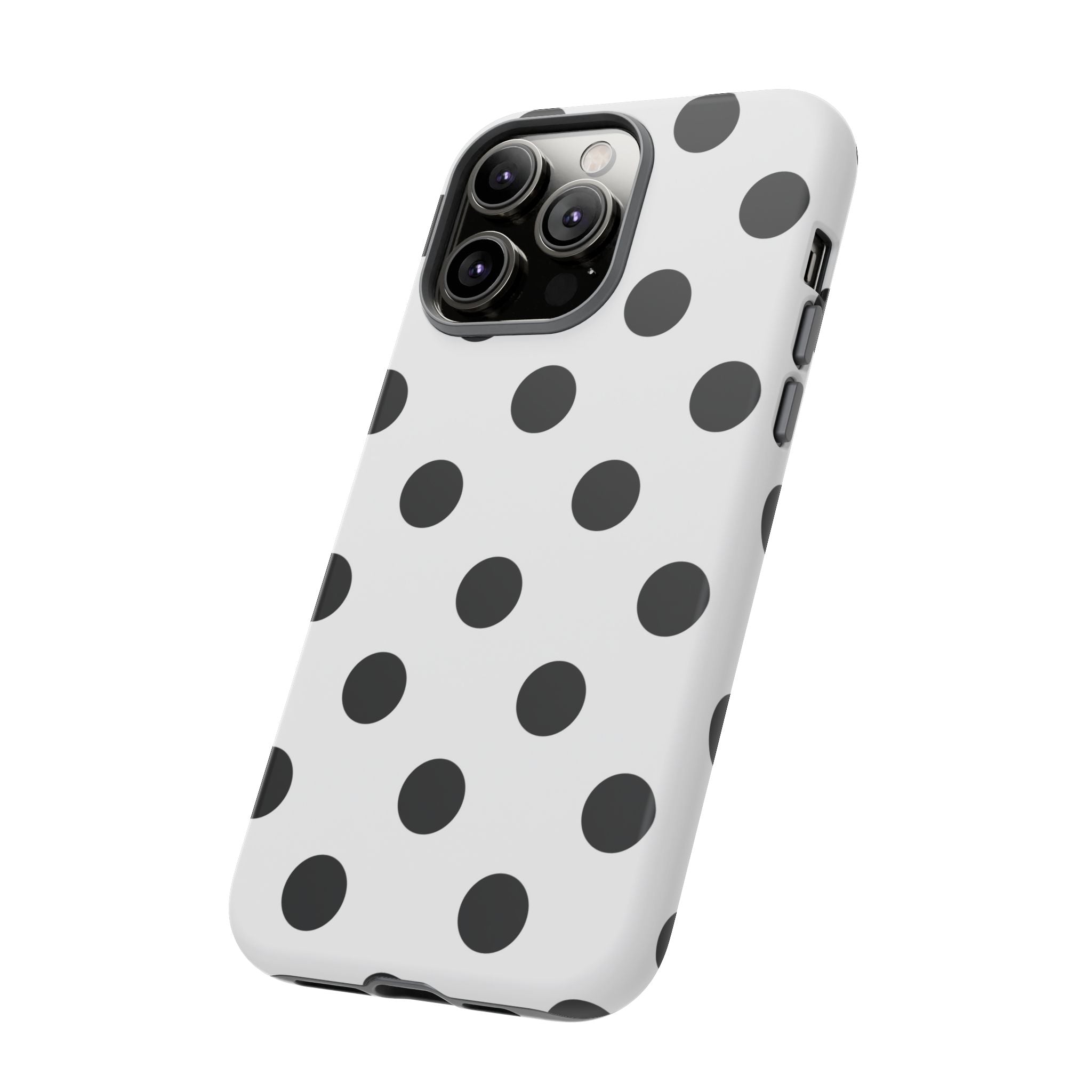 Black Polka Dot Tough Phone Case