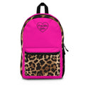 Pretty Glam Galore Hot Pink Leopard Backpack