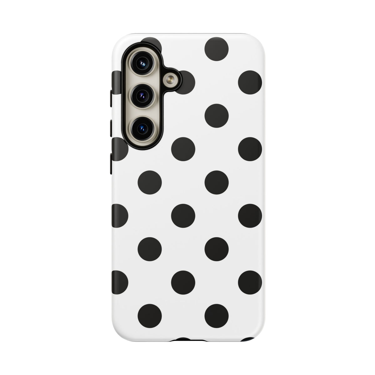 Black Polka Dot Tough Phone Case