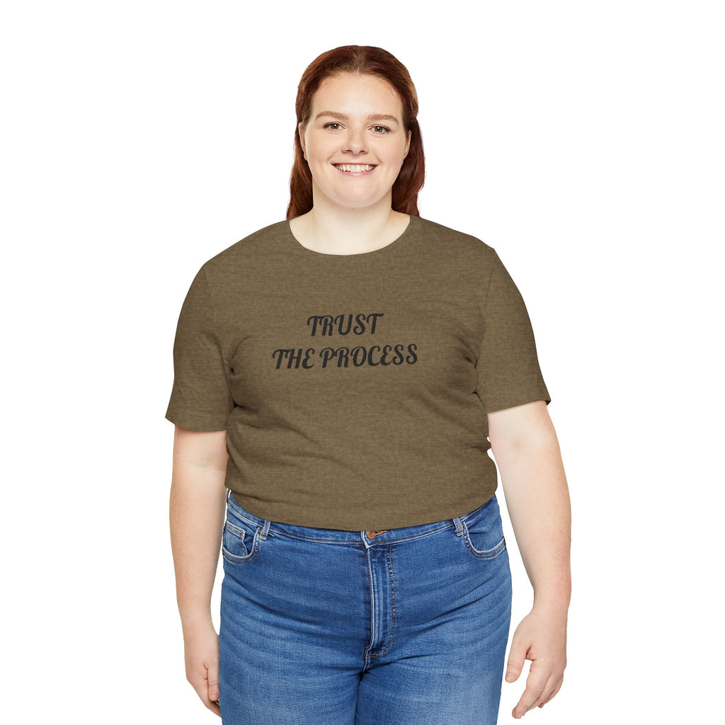 Trust the Process Tee — Inspirational Motivational White T‑Shirt