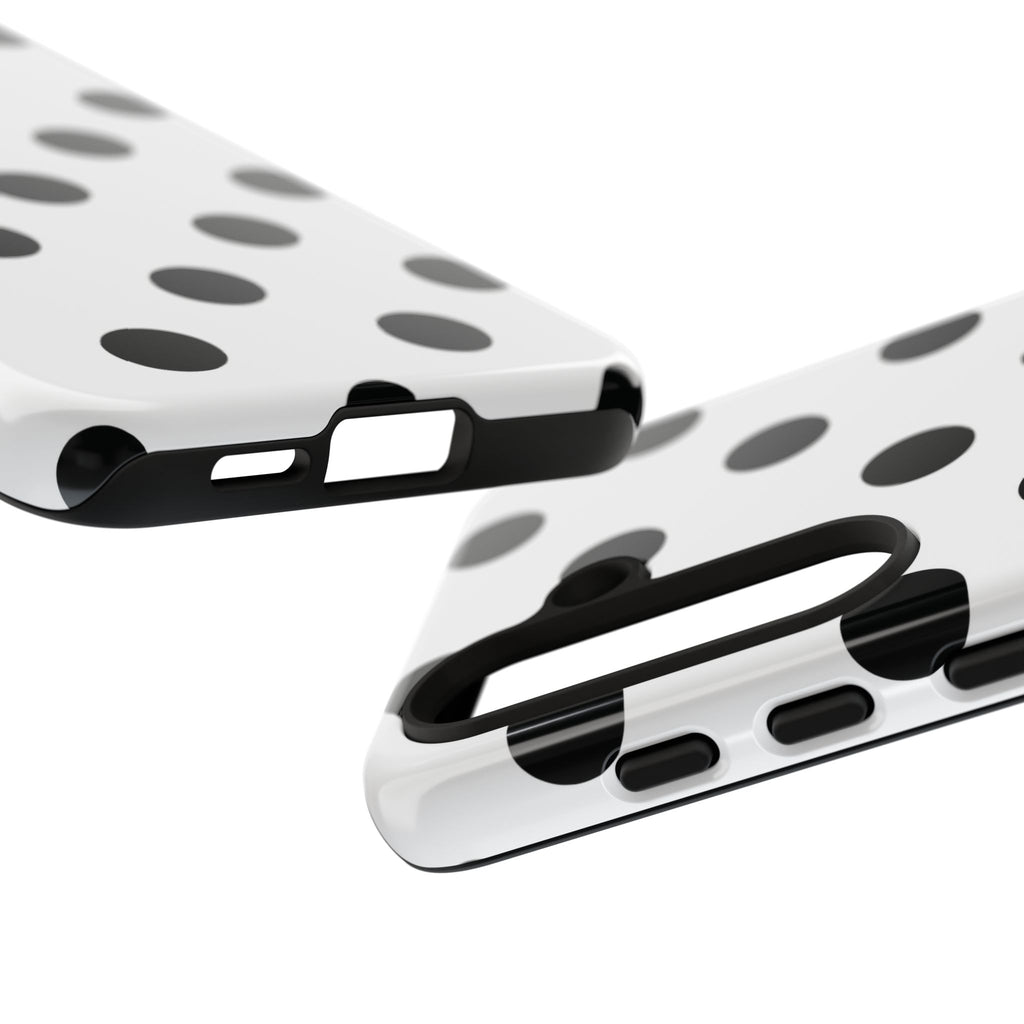 Black Polka Dot Tough Phone Case