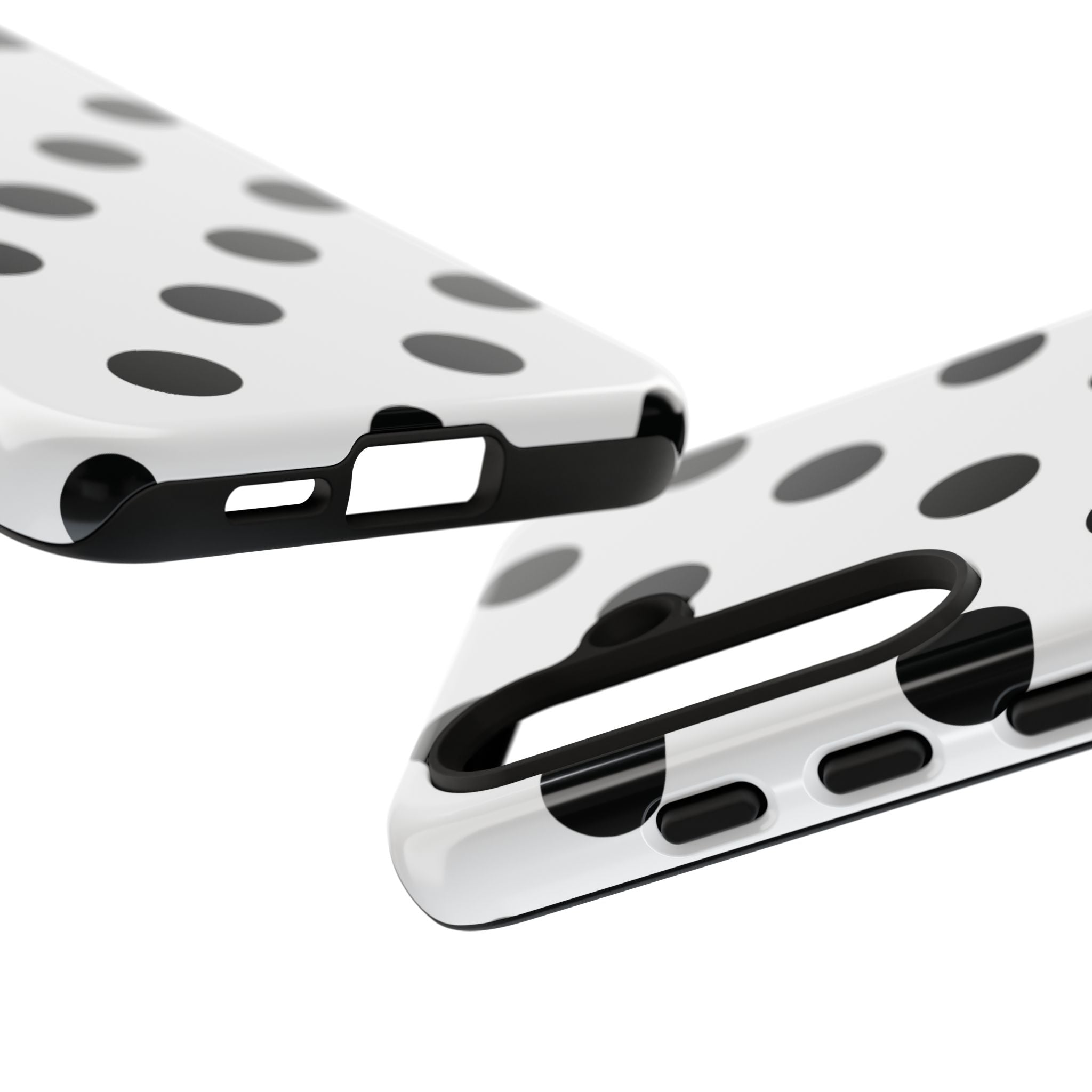 Black Polka Dot Tough Phone Case