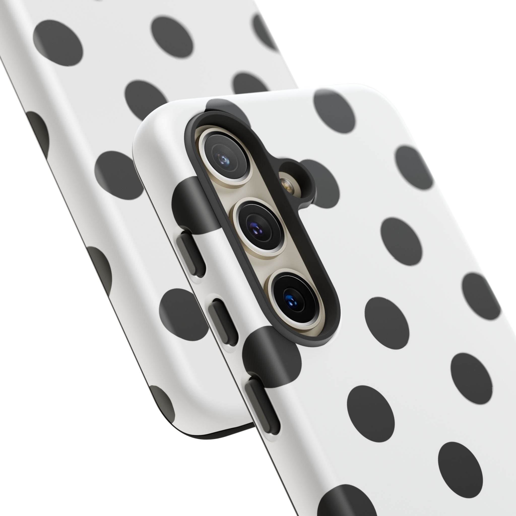 Black Polka Dot Tough Phone Case