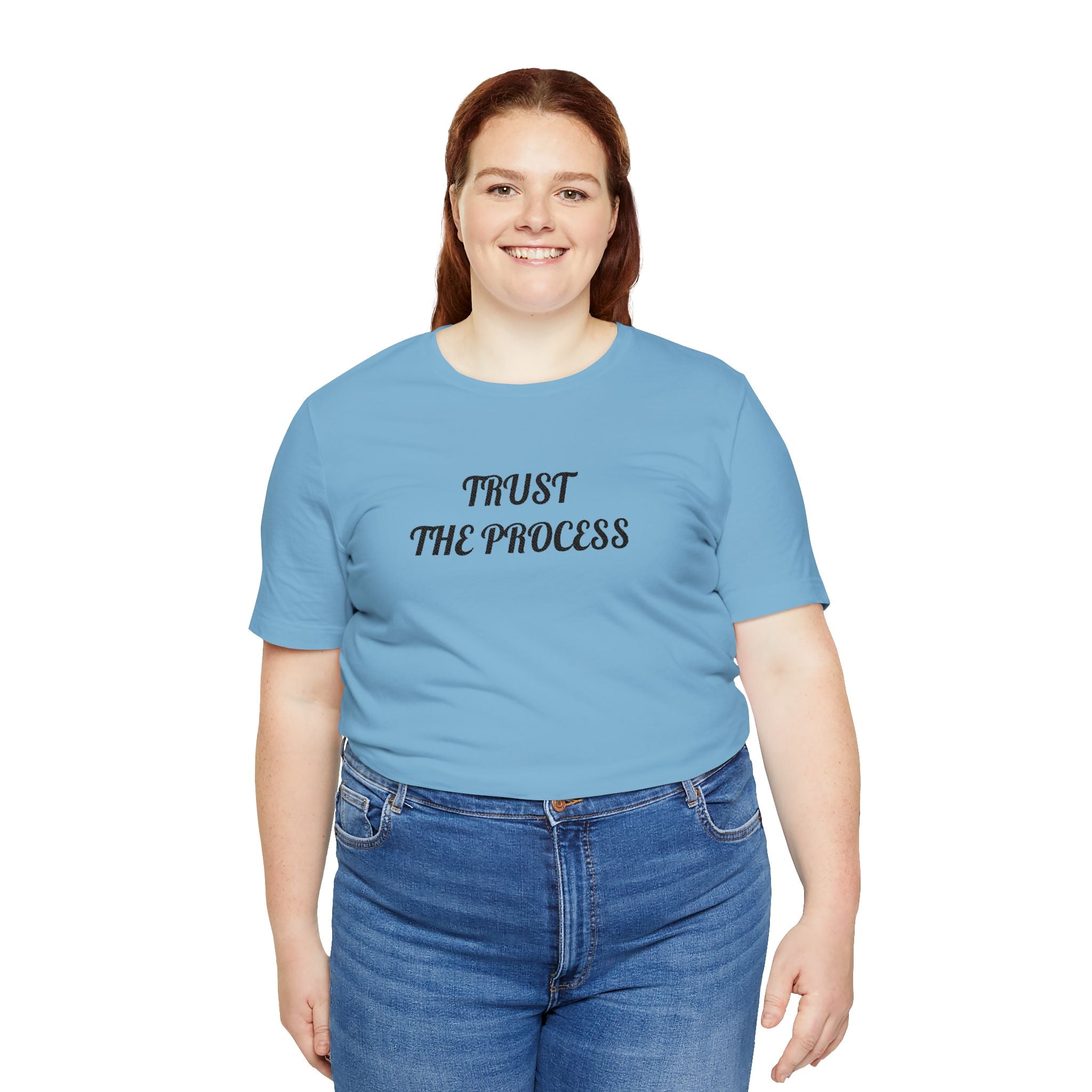 Trust the Process Tee — Inspirational Motivational White T‑Shirt