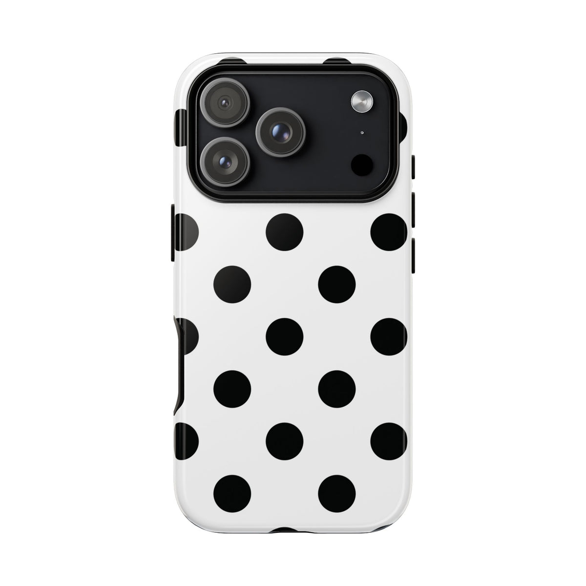 Black Polka Dot Tough Phone Case