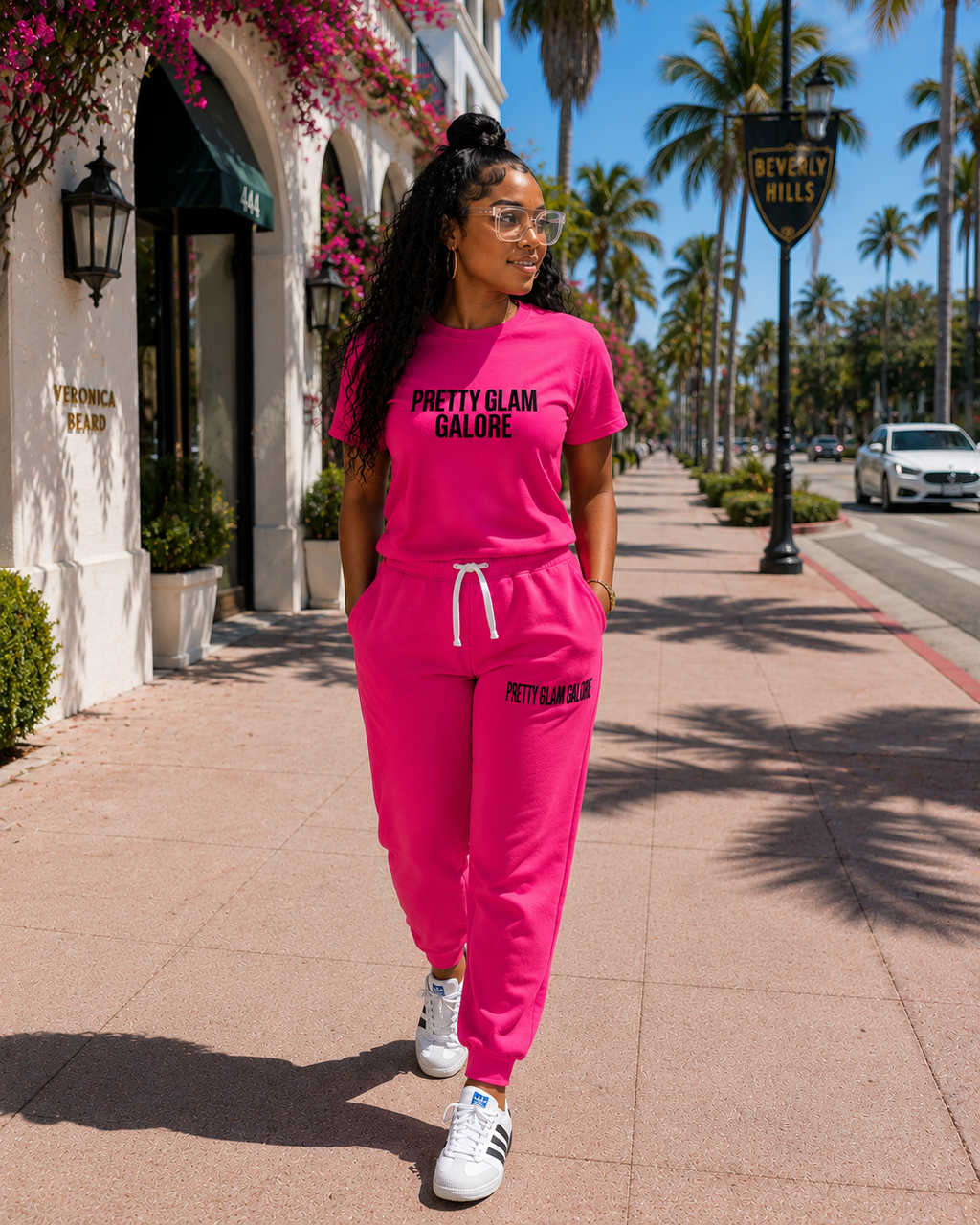 Black and pink Joggers — PGG