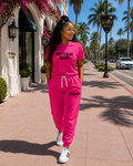 Black and pink Joggers — PGG