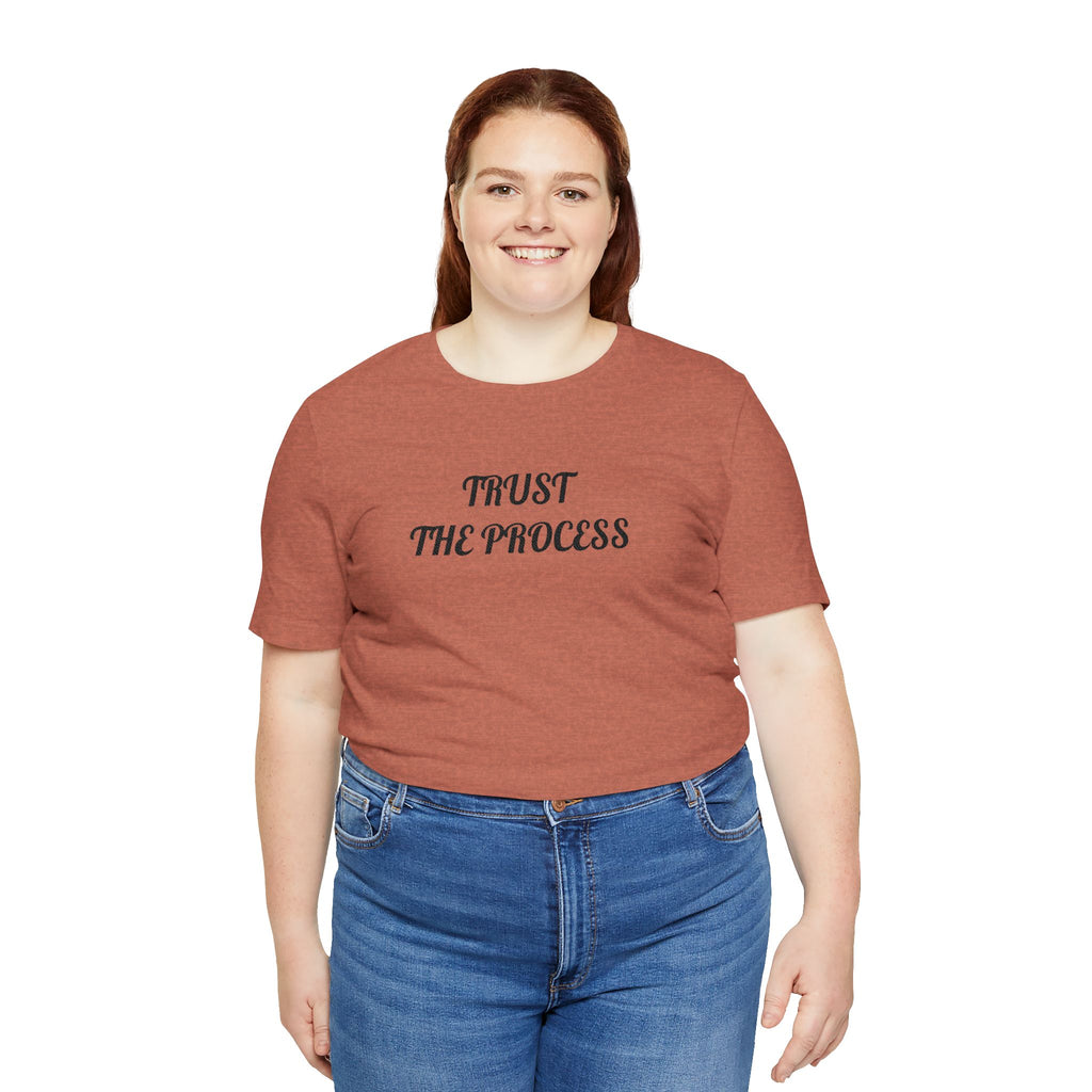 Trust the Process Tee — Inspirational Motivational White T‑Shirt