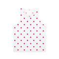 Pink Polka Dot Tank Top — White All-Over Print Summer Tank