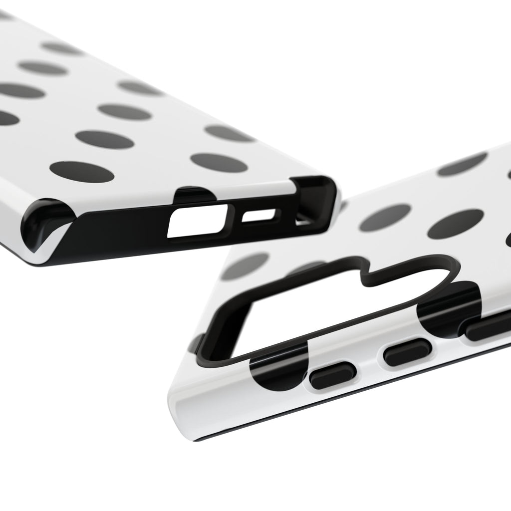Black Polka Dot Tough Phone Case