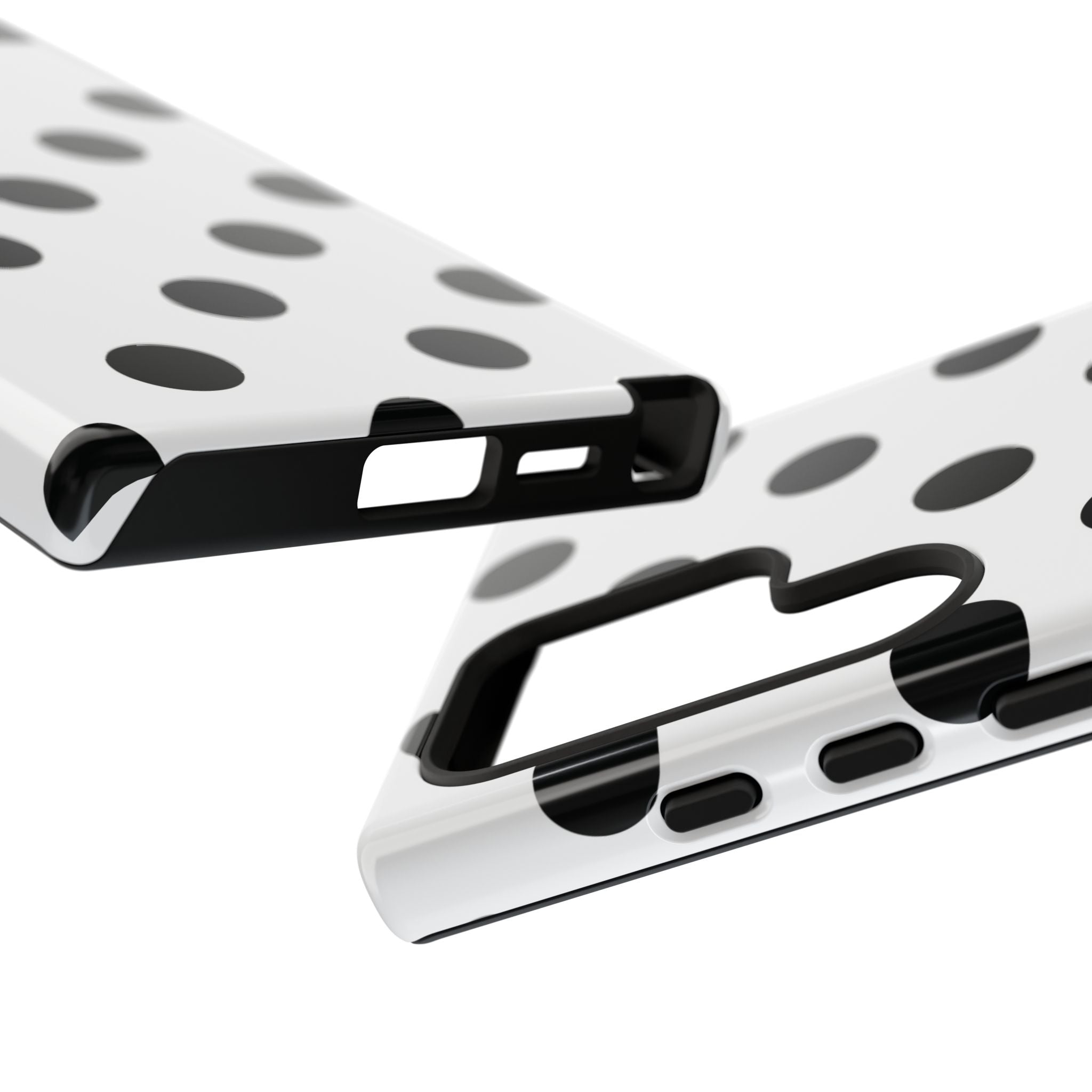 Black Polka Dot Tough Phone Case