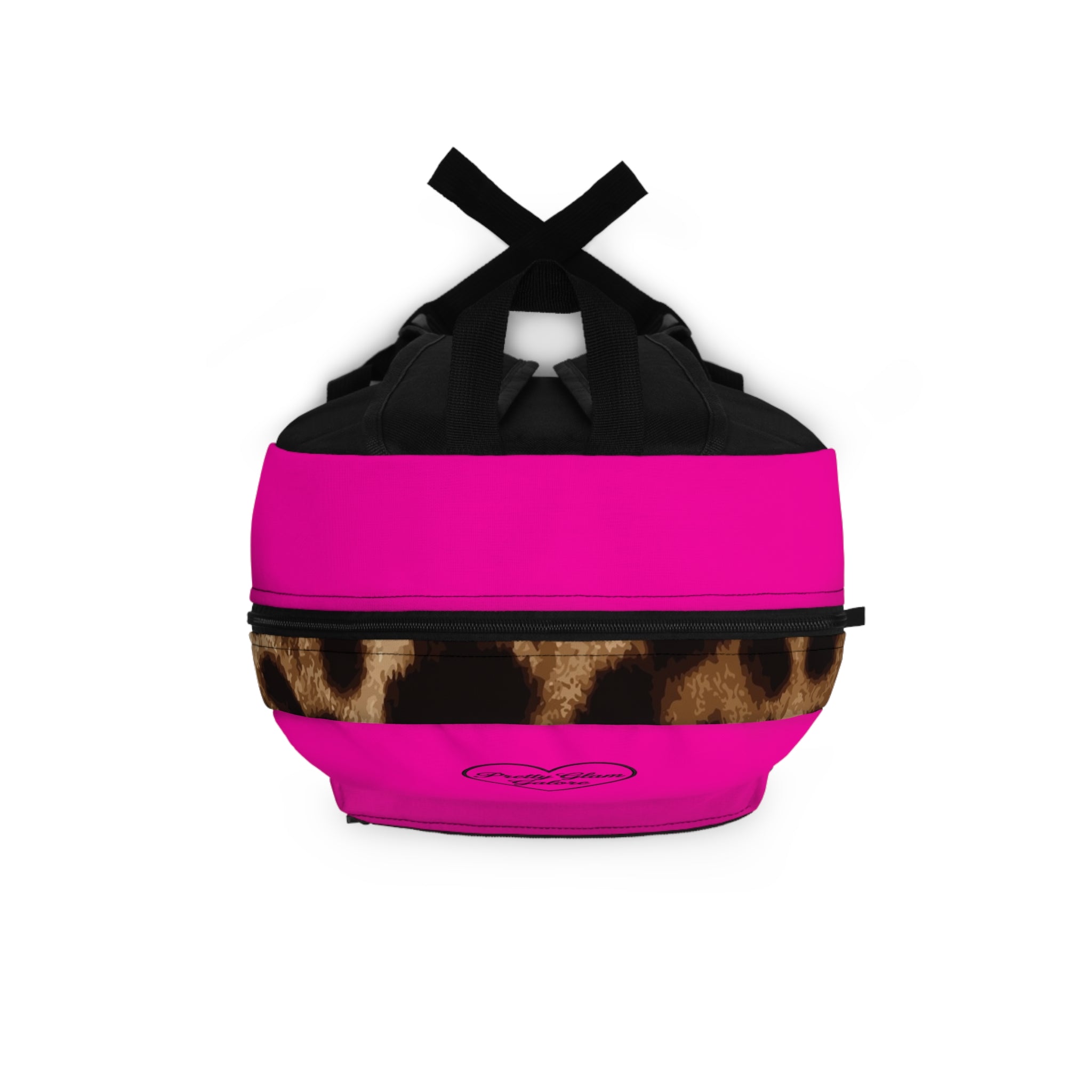 Pretty Glam Galore Hot Pink Leopard Backpack