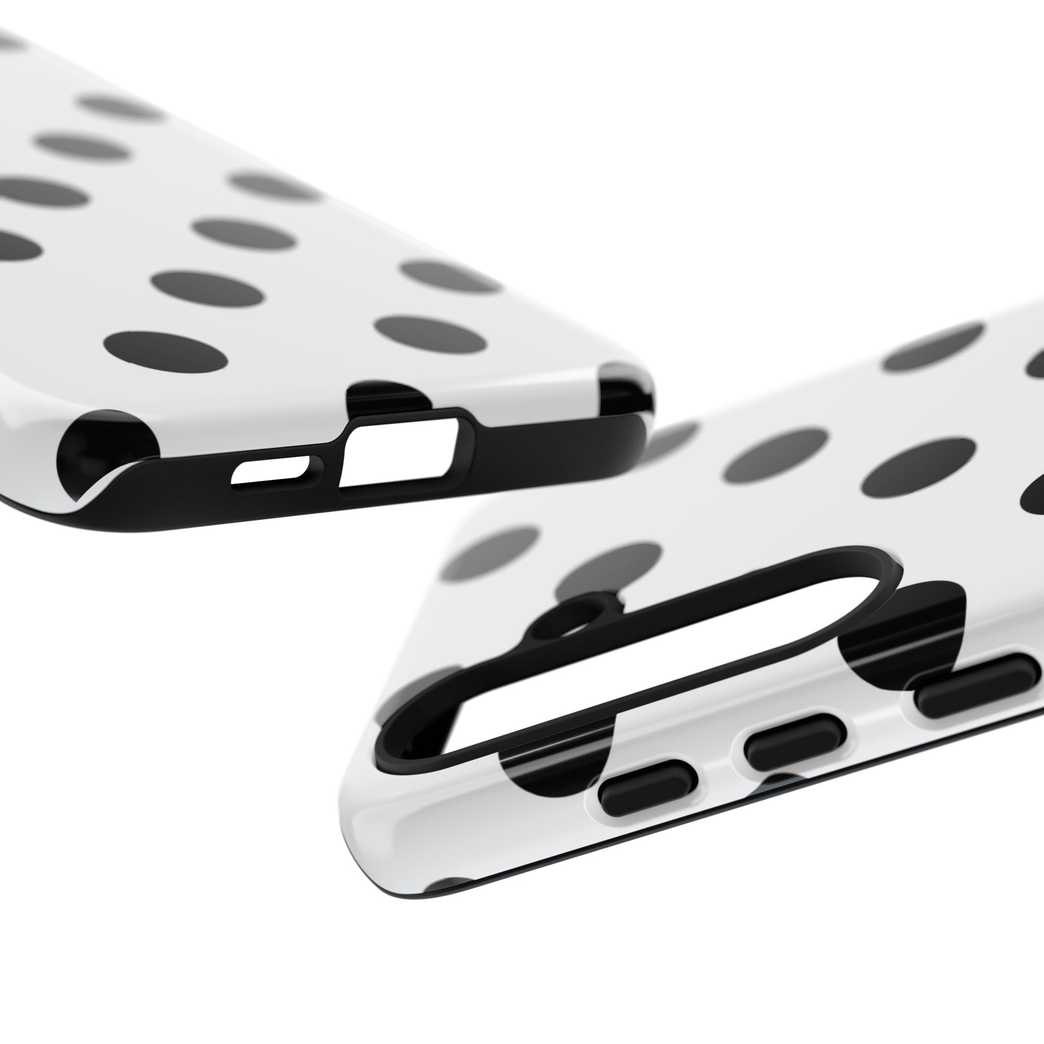 Black Polka Dot Tough Phone Case