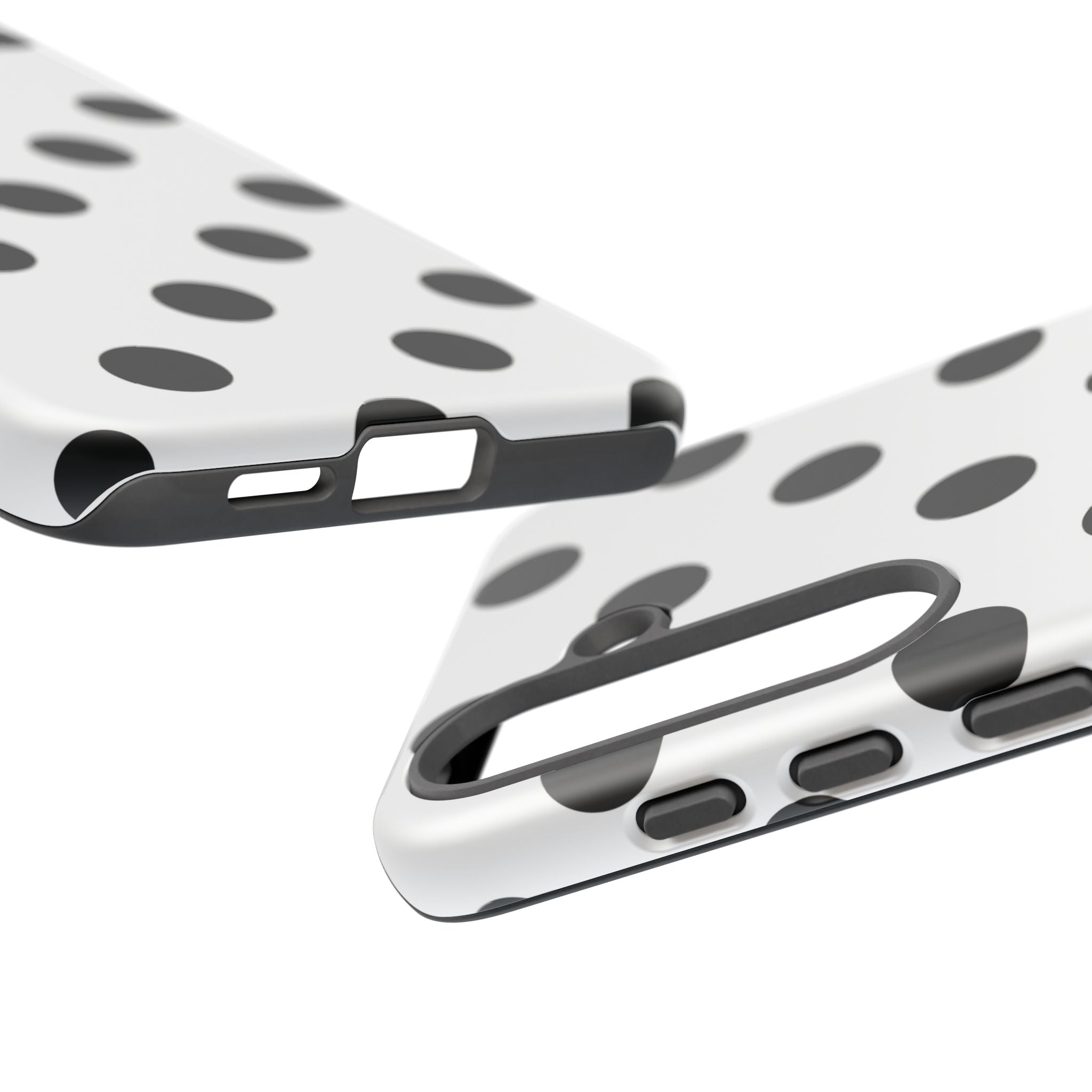 Black Polka Dot Tough Phone Case