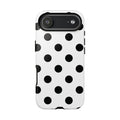 Black Polka Dot Tough Phone Case
