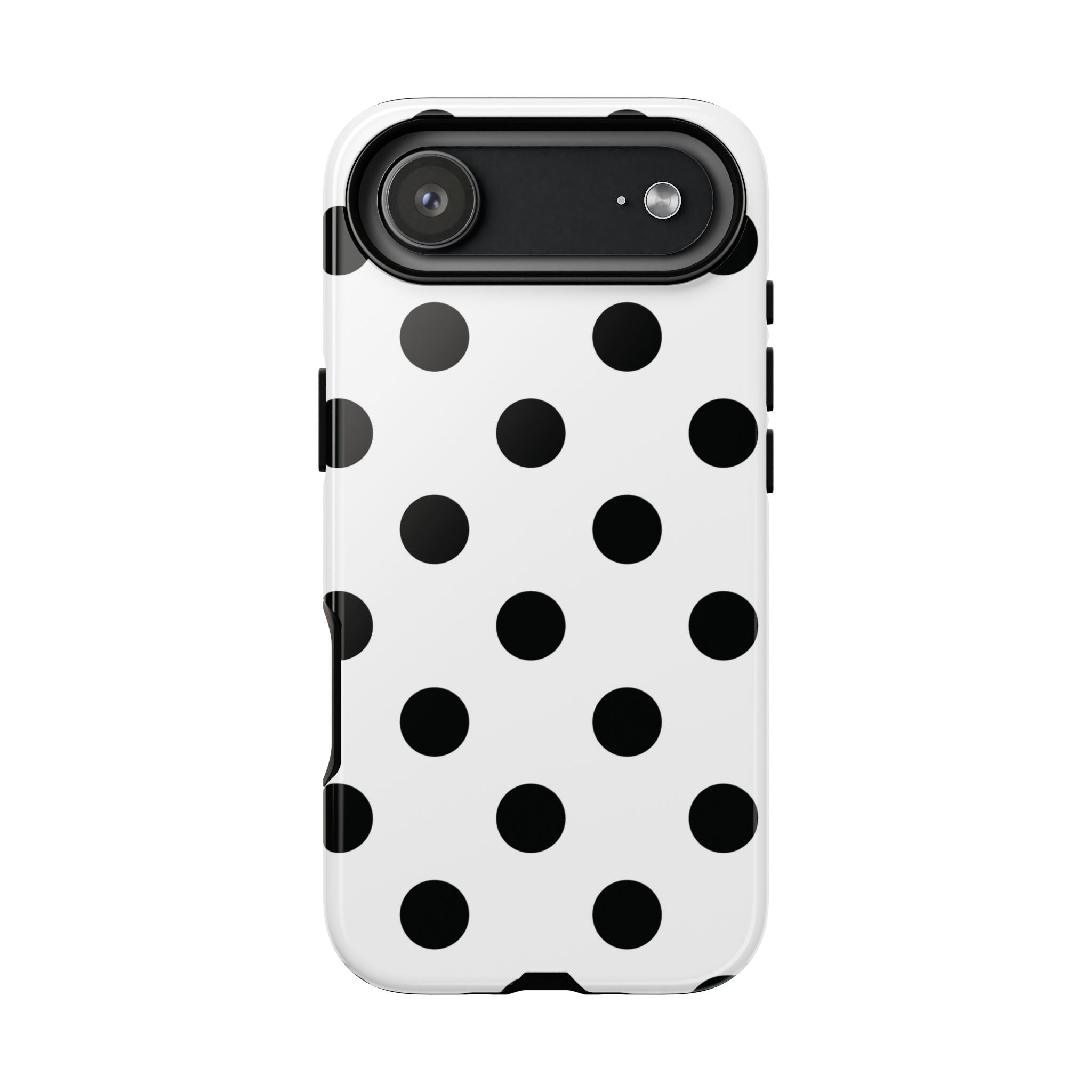 Black Polka Dot Tough Phone Case