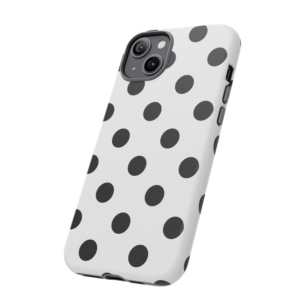 Black Polka Dot Tough Phone Case