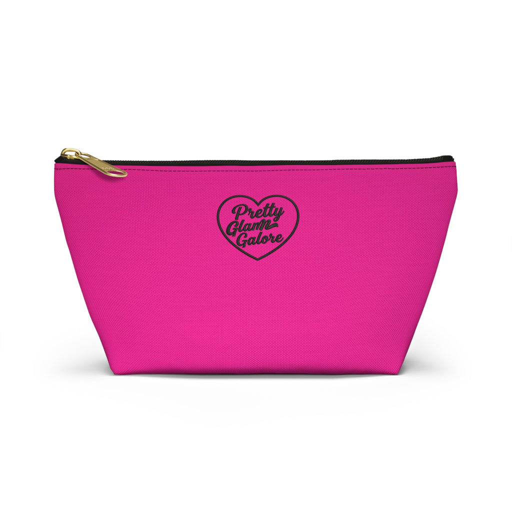 Pretty Glam Galore Heart Cosmetic Pouch — Pink Accessory Bag