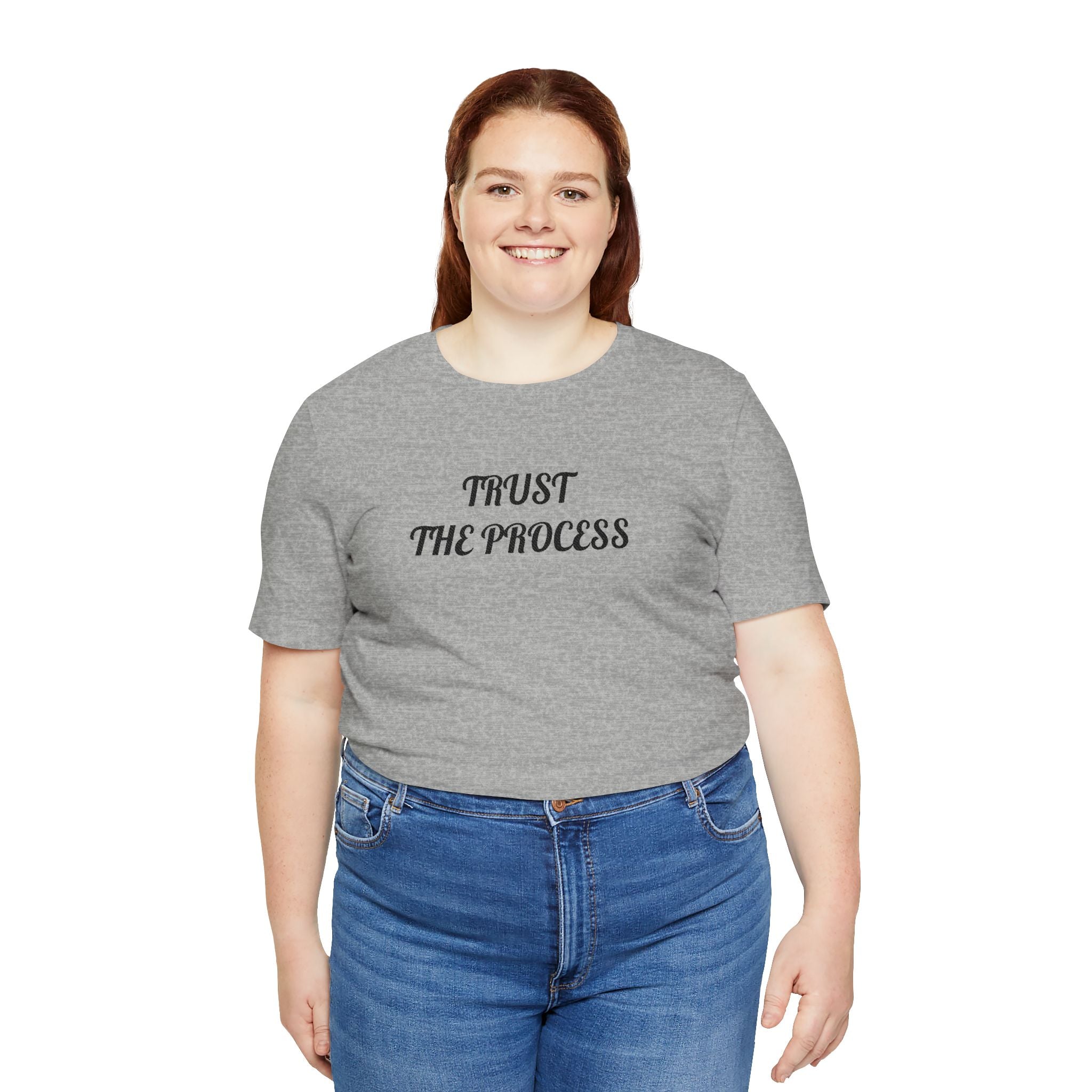 Trust the Process Tee — Inspirational Motivational White T‑Shirt