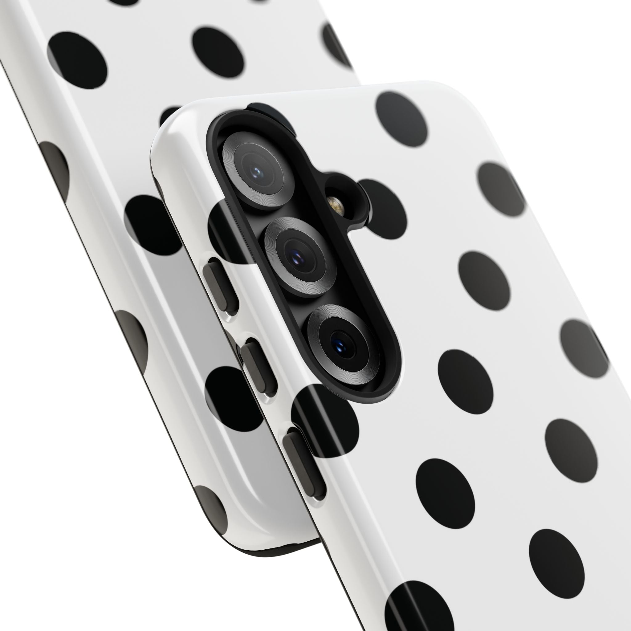 Black Polka Dot Tough Phone Case