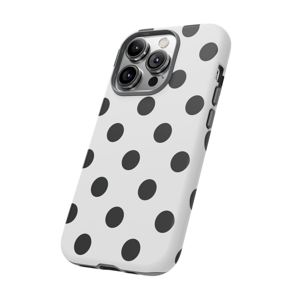 Black Polka Dot Tough Phone Case