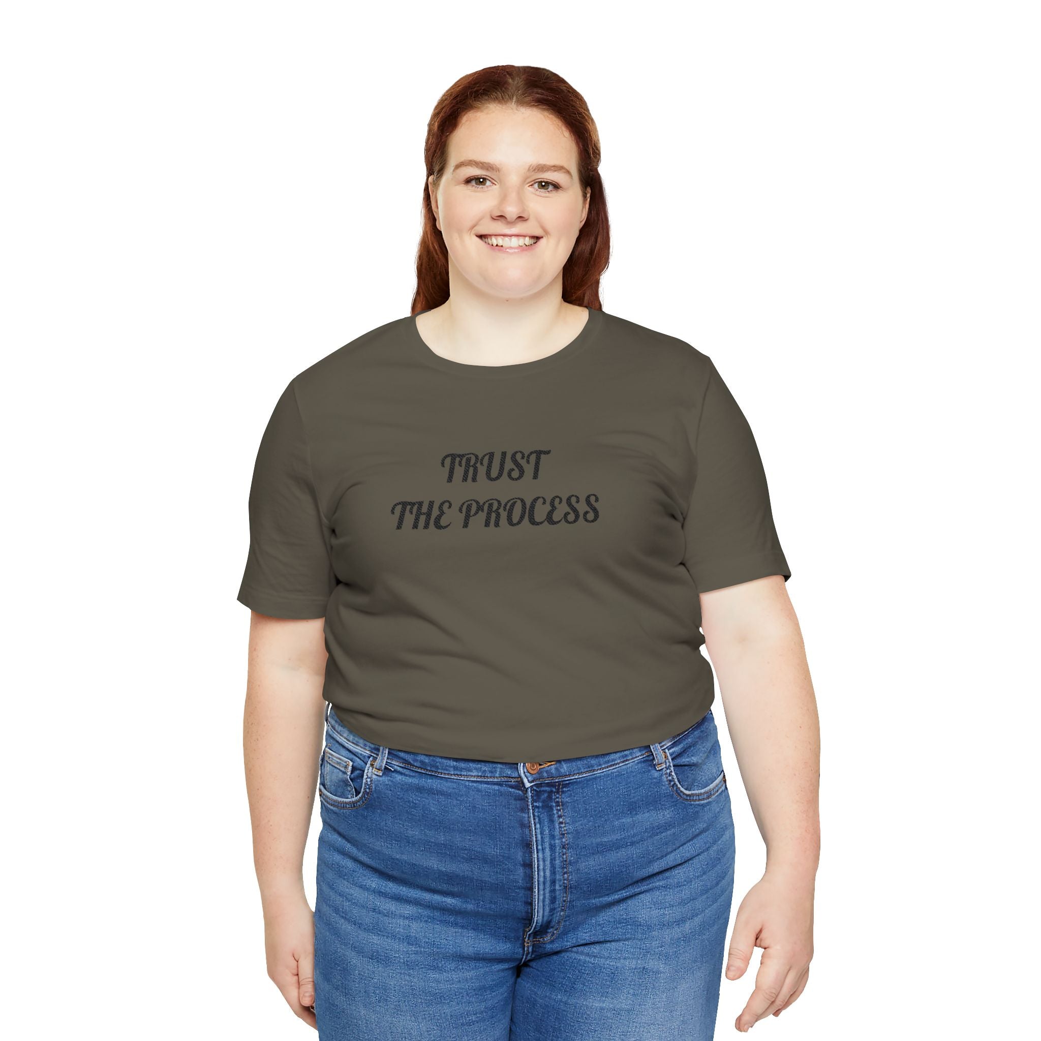 Trust the Process Tee — Inspirational Motivational White T‑Shirt