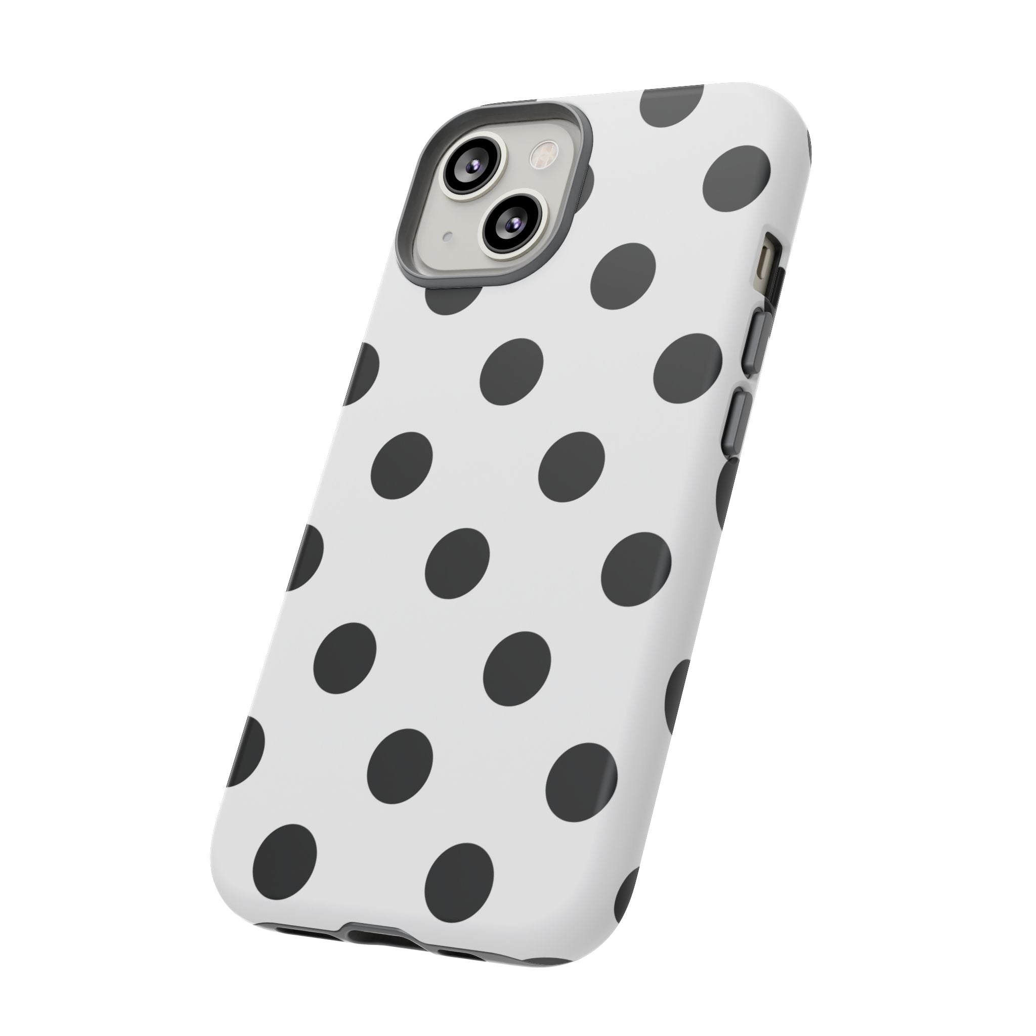 Black Polka Dot Tough Phone Case