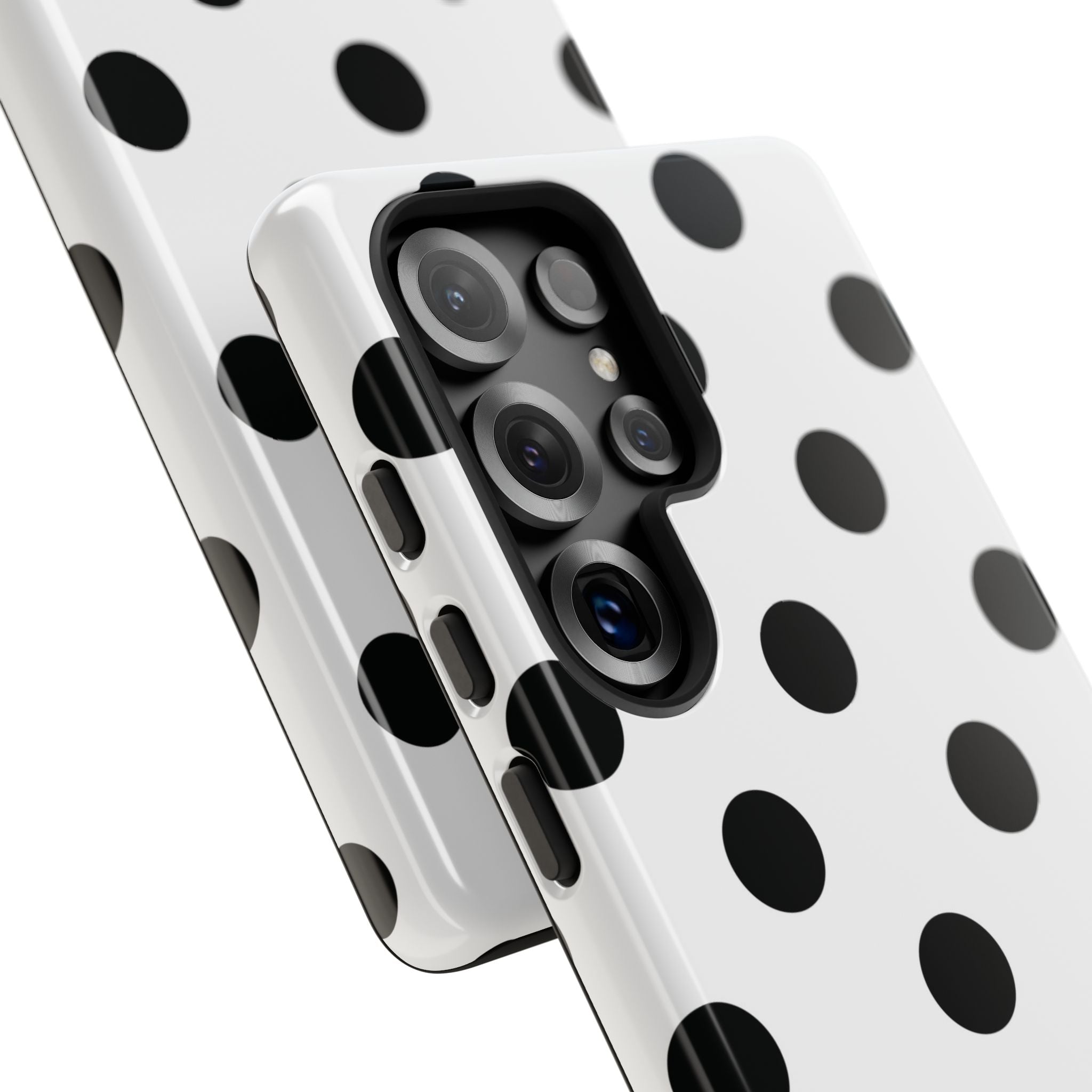 Black Polka Dot Tough Phone Case