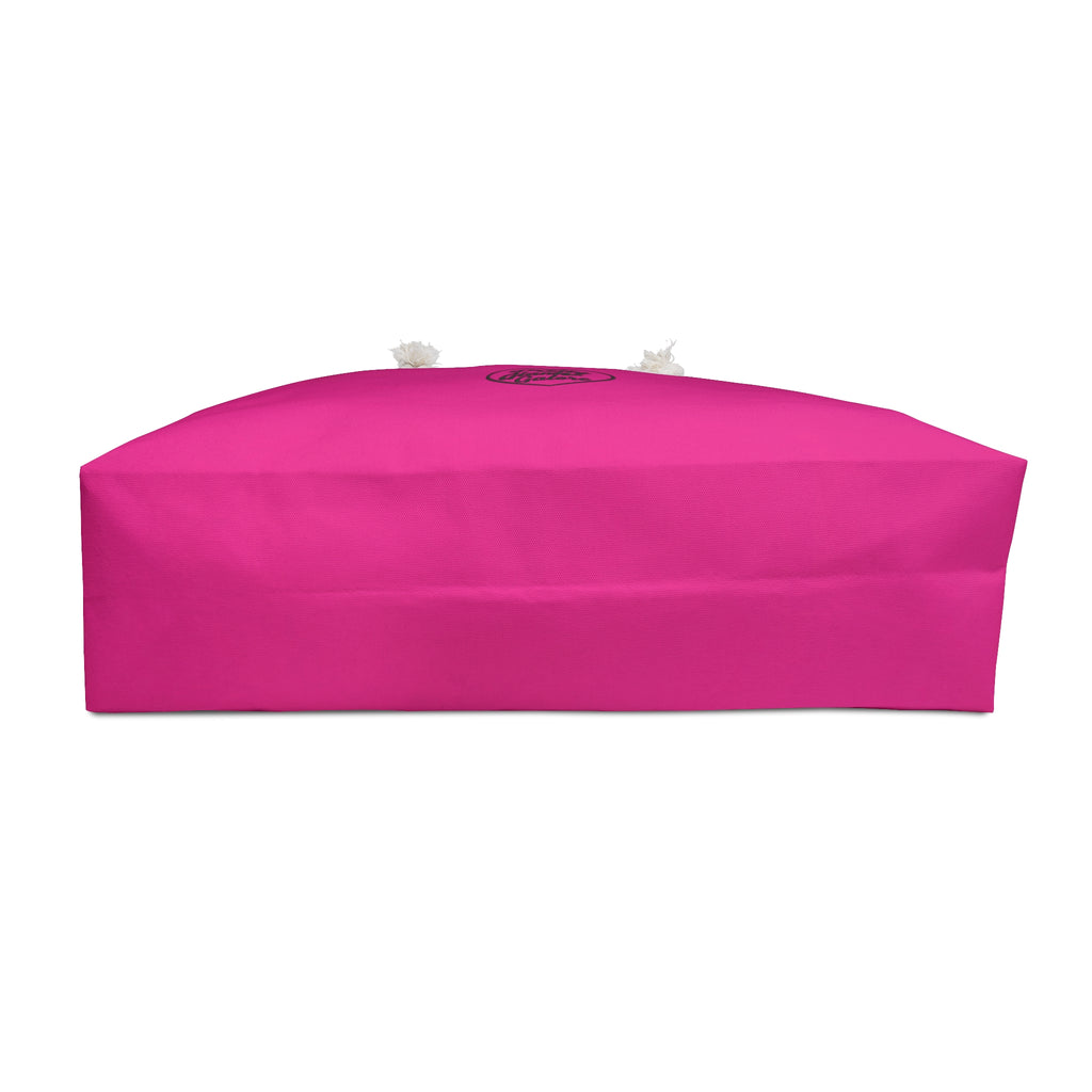Pretty Disaster Couture Pink Weekender Bag – Large Rope-Handle Travel Tote