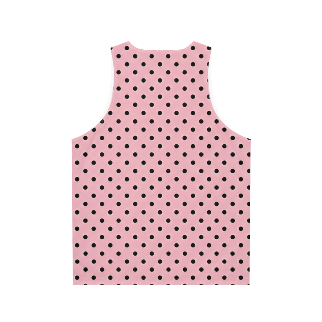 Pink Polka Dot Tank Top — Cute Retro Sleeveless Top