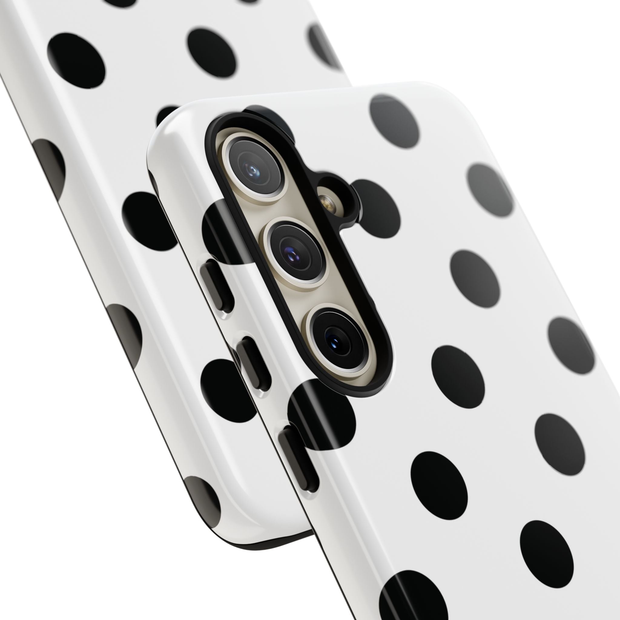 Black Polka Dot Tough Phone Case