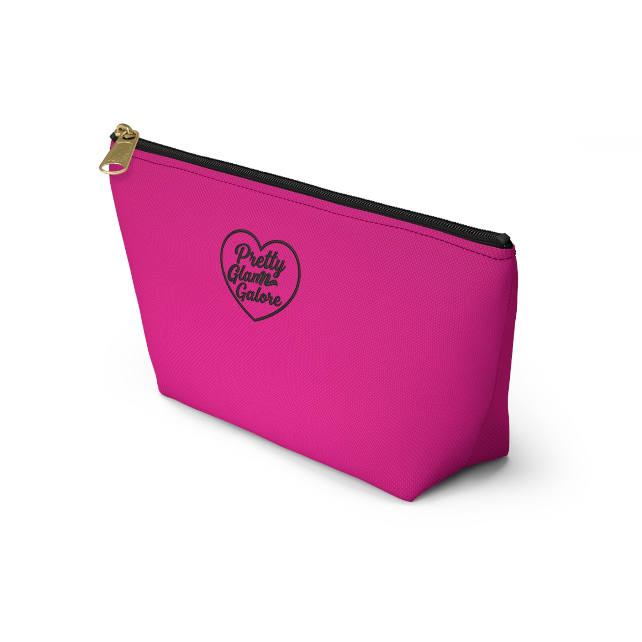 Pretty Glam Galore Heart Cosmetic Pouch — Pink Accessory Bag