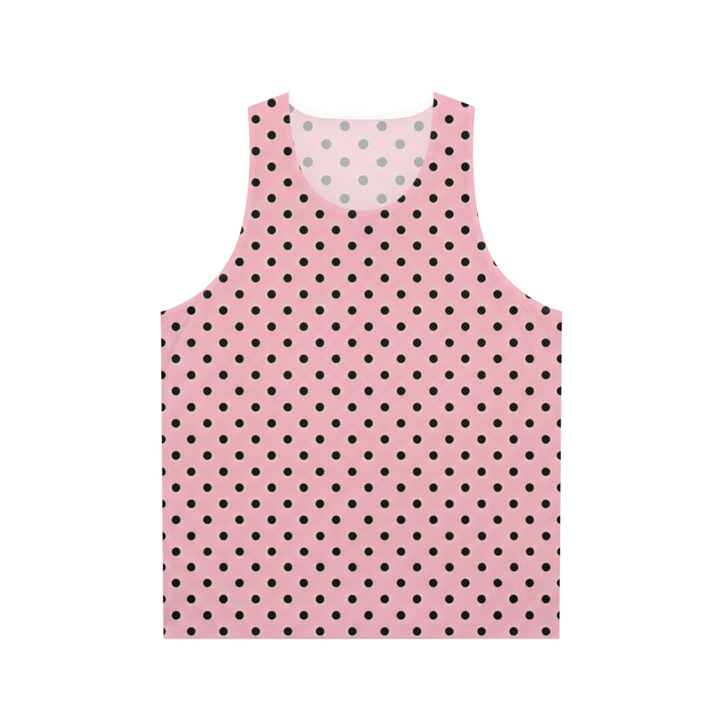 Pink Polka Dot Tank Top — Cute Retro Sleeveless Top