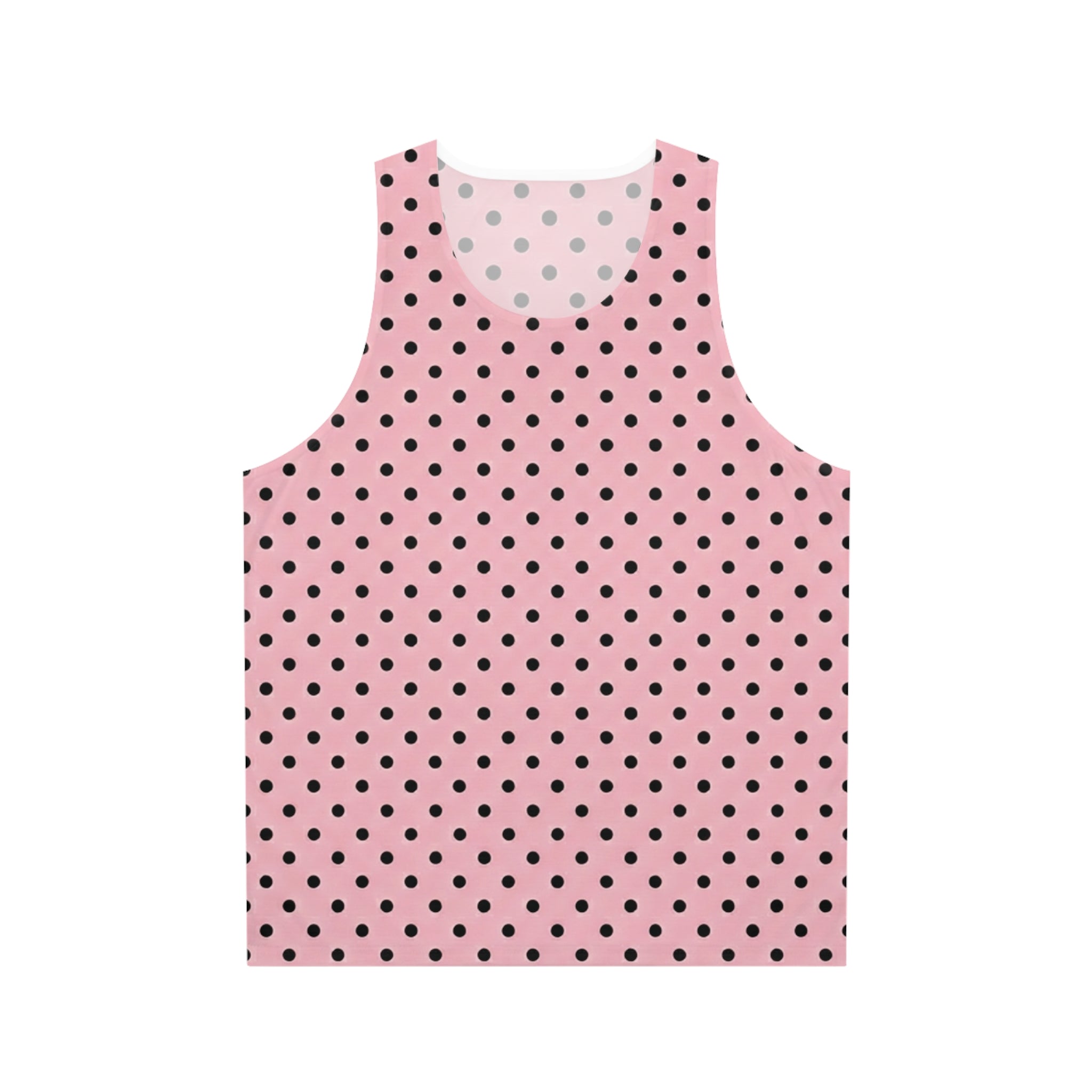 Pink Polka Dot Tank Top — Cute Retro Sleeveless Top