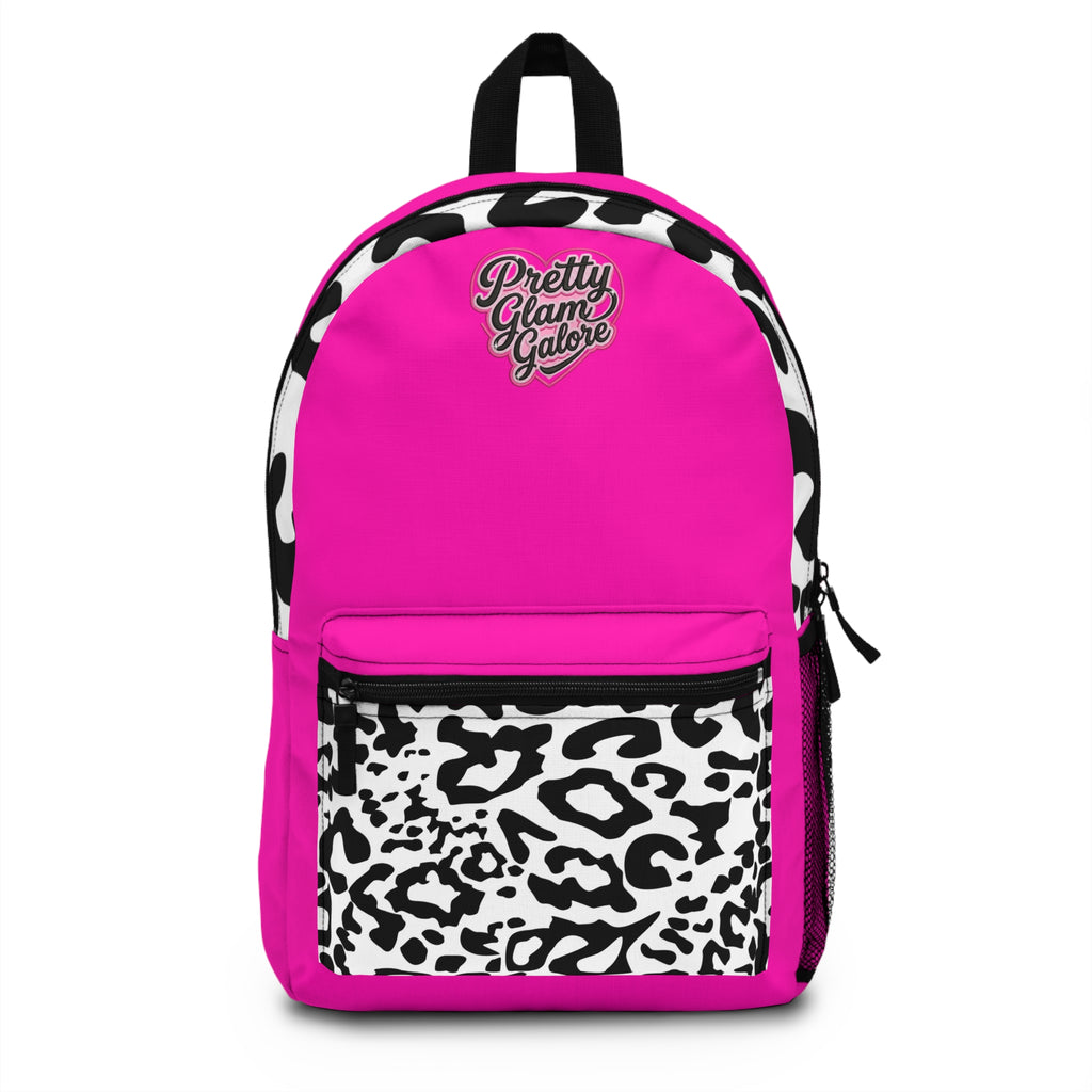 Pretty Glam Galore Pink Backpack – Cute Stylish School & Travel Bag